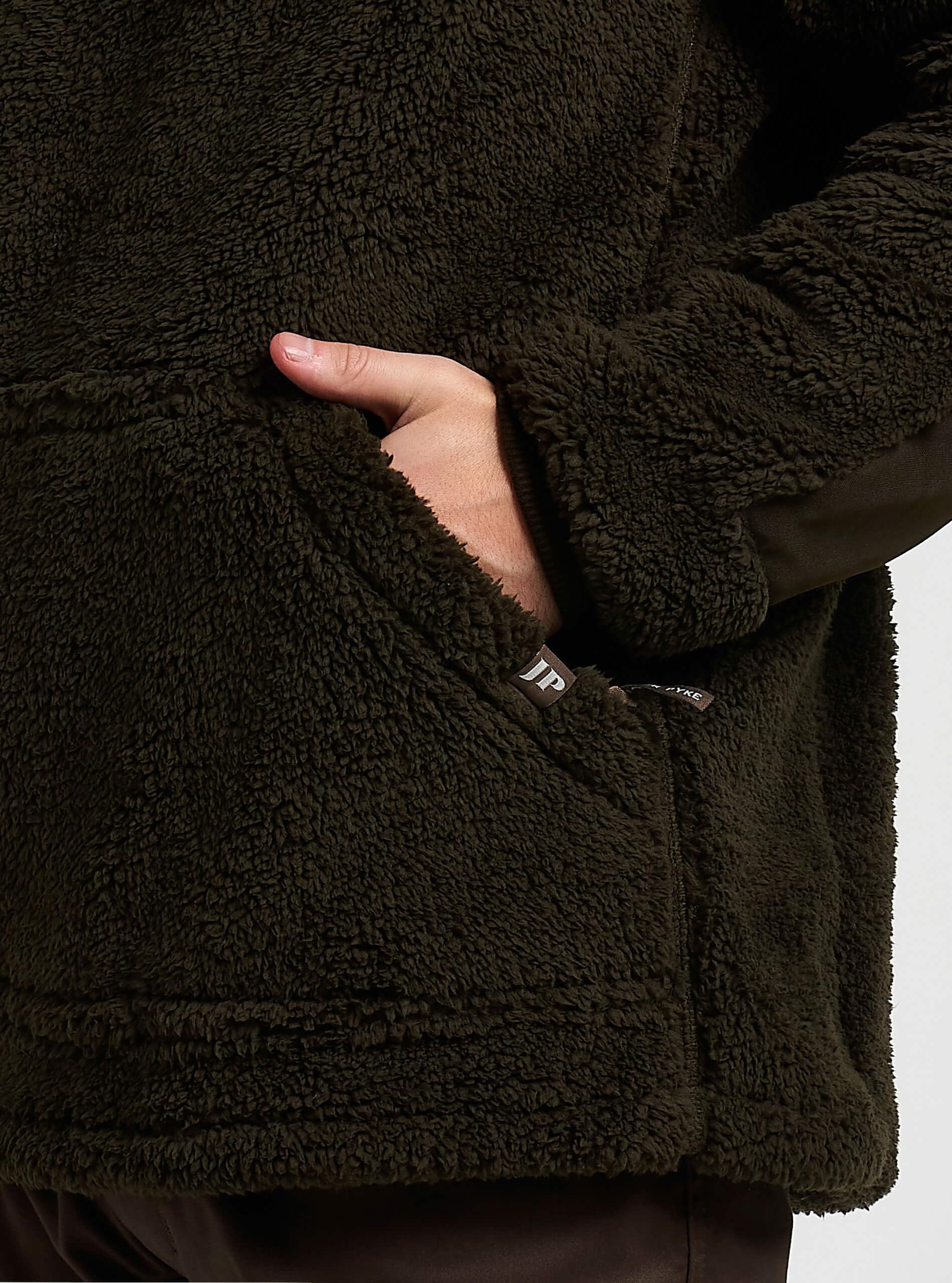 JACK PYKE Sweat à capuche en polaire Sherpa à manches longues Gen 2 Camel