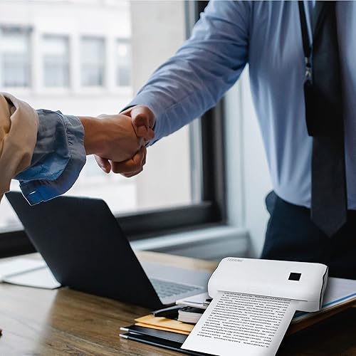 Miniatura 6 de Papel térmico A4 Direct para impresora térmica portátil Terrime A4, papel de rollo de 8.27 x 11.69 pulgadas, sin BPA, 50 hojasrollo (paquete de 2)