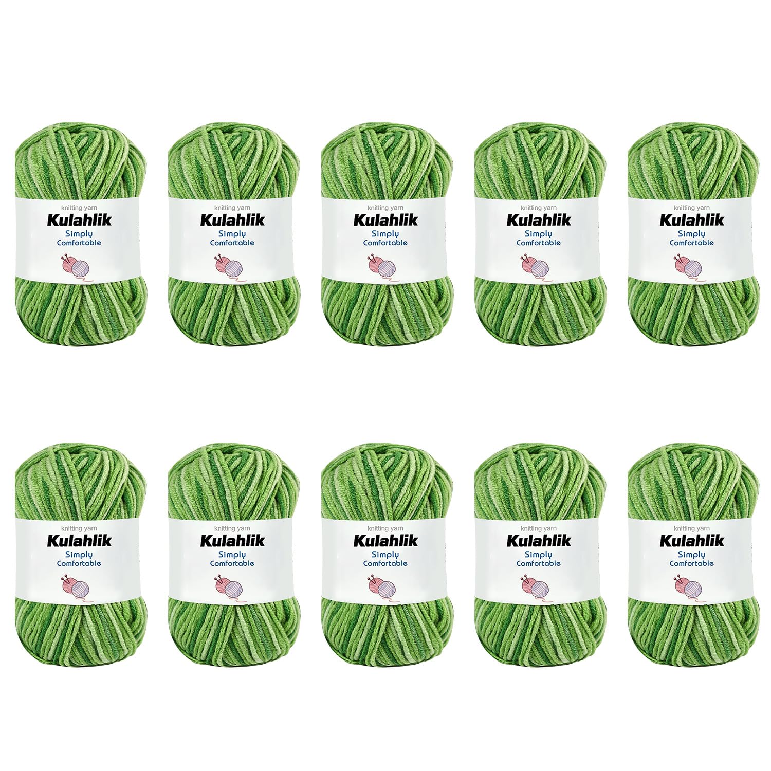 250g(5x50g) Acrylic Yarn for Crochet/Knitting, Colorful Gradient Yarn Thread, 5 Rolls Skeins, Perfect for Any Knitting Crochet and Crafts Mini Project — view 119