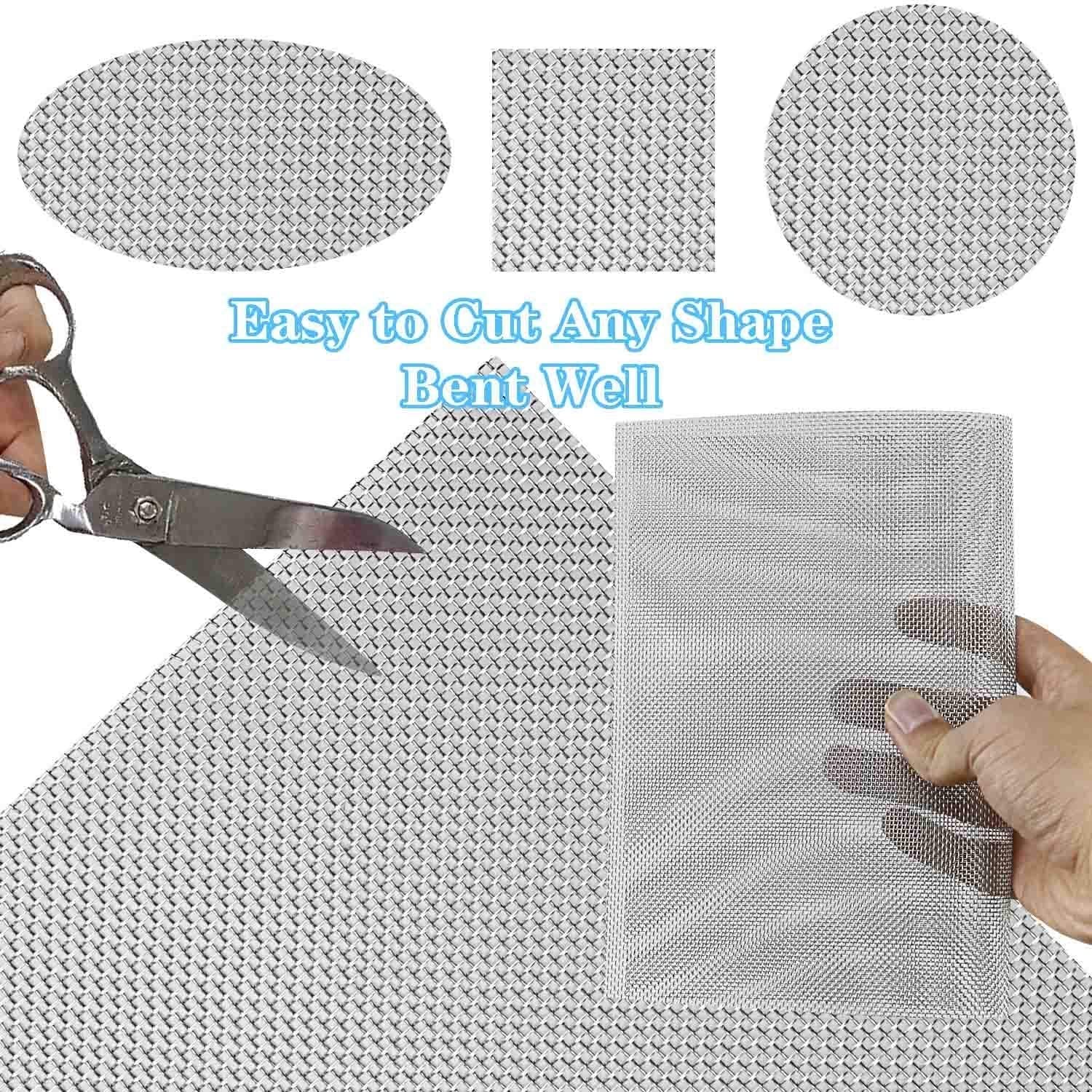 Amazon.co.jp: SXEVZOO 304 ステンレス鋼メッシュ シート, 硬いそして