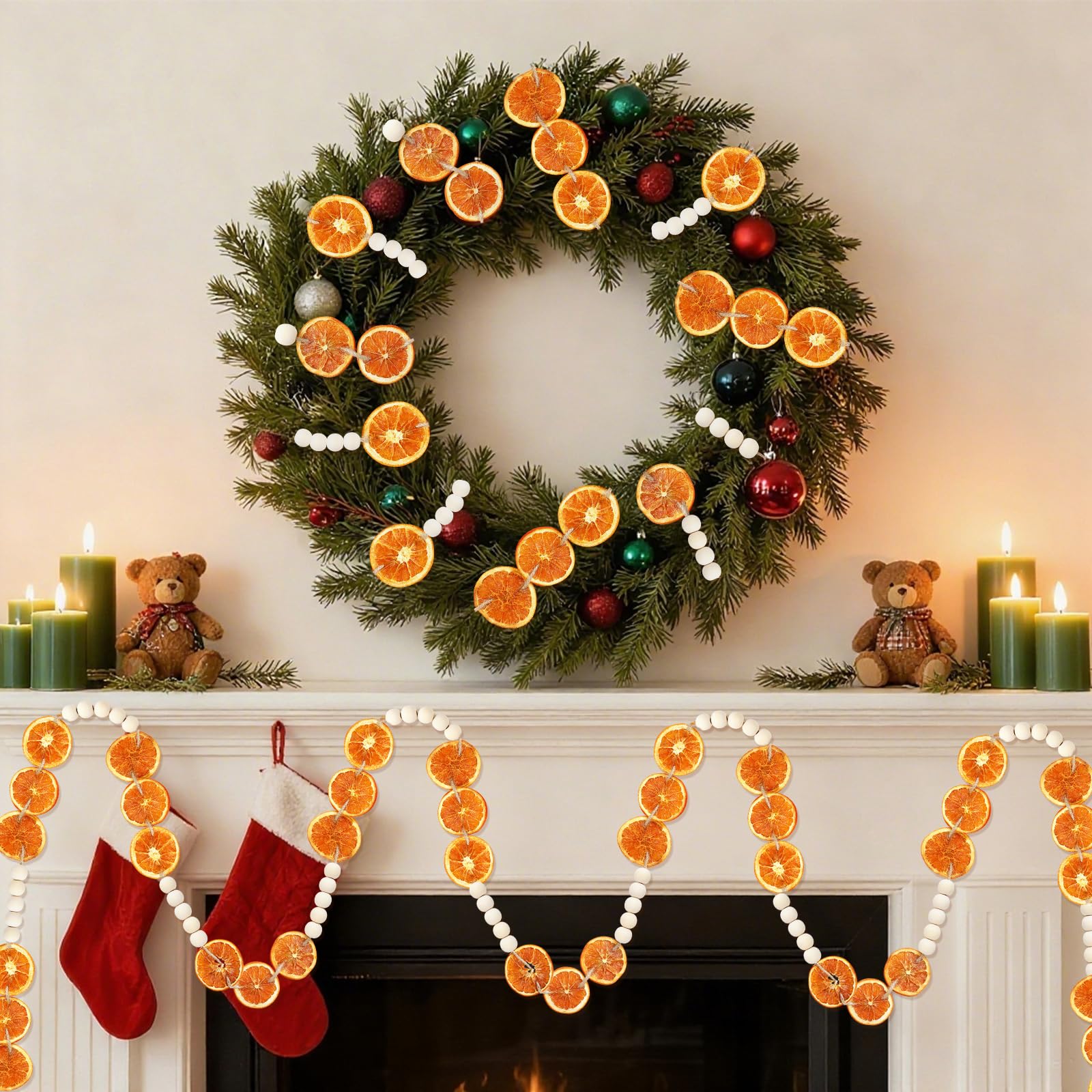 Decorazione Natalizia Interna Esterna Ghirlanda Natalizia Per Porta O Finestra - Decorazione Interna/Esterna, Con Pigne E Luci, 3 Misure Calendario Avvento Make Up - 4