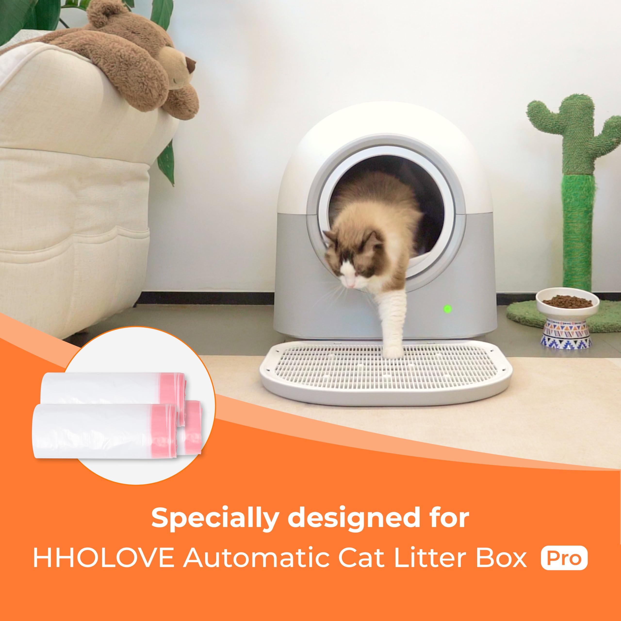 Amazon.co.jp: 【HHOLOVE】全自動猫トイレPro 専用 ライナー ゴミ袋 1