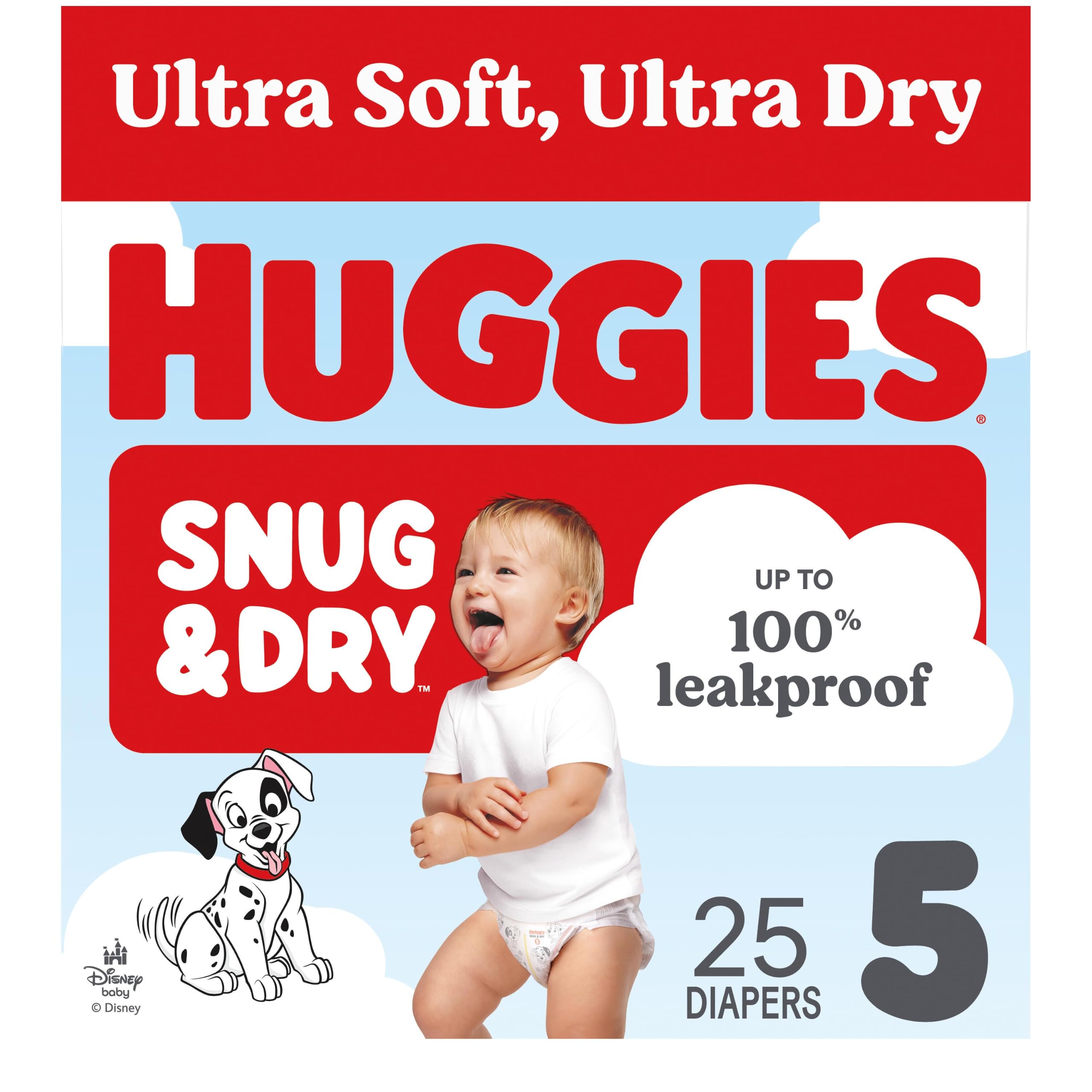 Huggies Snug &amp; Dry Diapers Size 5, 25 Count