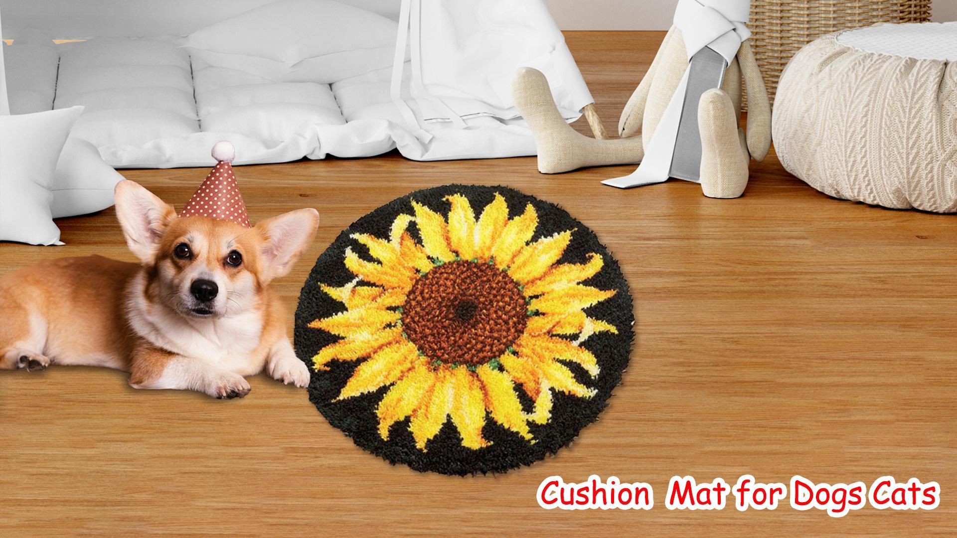 Chien Animal Latch Hook Rug Kits For Adults Beginners,Deux