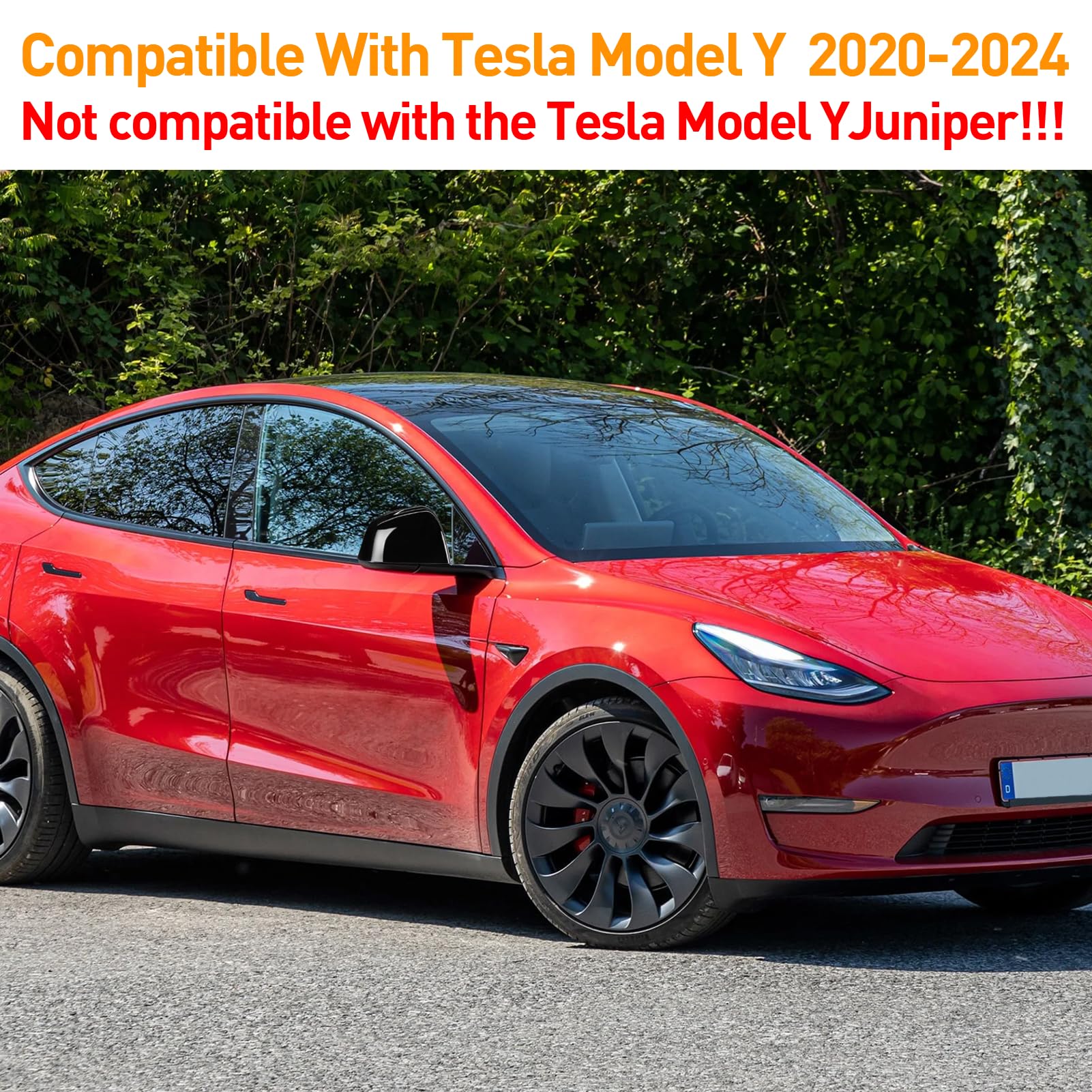 TTCR-II Copertura Specchietti Compatibile con Tesla Model Y Calotte Specchietti Lato Passeggero 2020 2021 2022 2023 2024 Tappi Specchietti per Model Y Accessori （Nero-Destra）