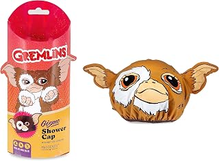 MAD BEAUTY Warner Brothers Gremlins Shower Cap, Keeps Hair Neatly Tucked Away, Dual Layer Comfort: Soft Fabric Inner & Water-Repelling Outer
