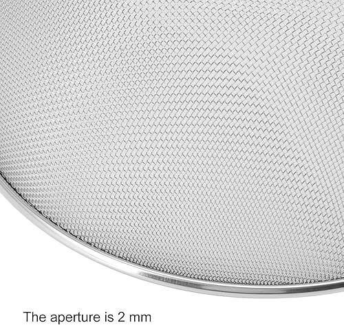 Miniatura 8 de Colador de pasta, colador de arroz de acero inoxidable 304 para uso doméstico con 0.079 in, para lavar verduras, frutas y arroz y para escurrir