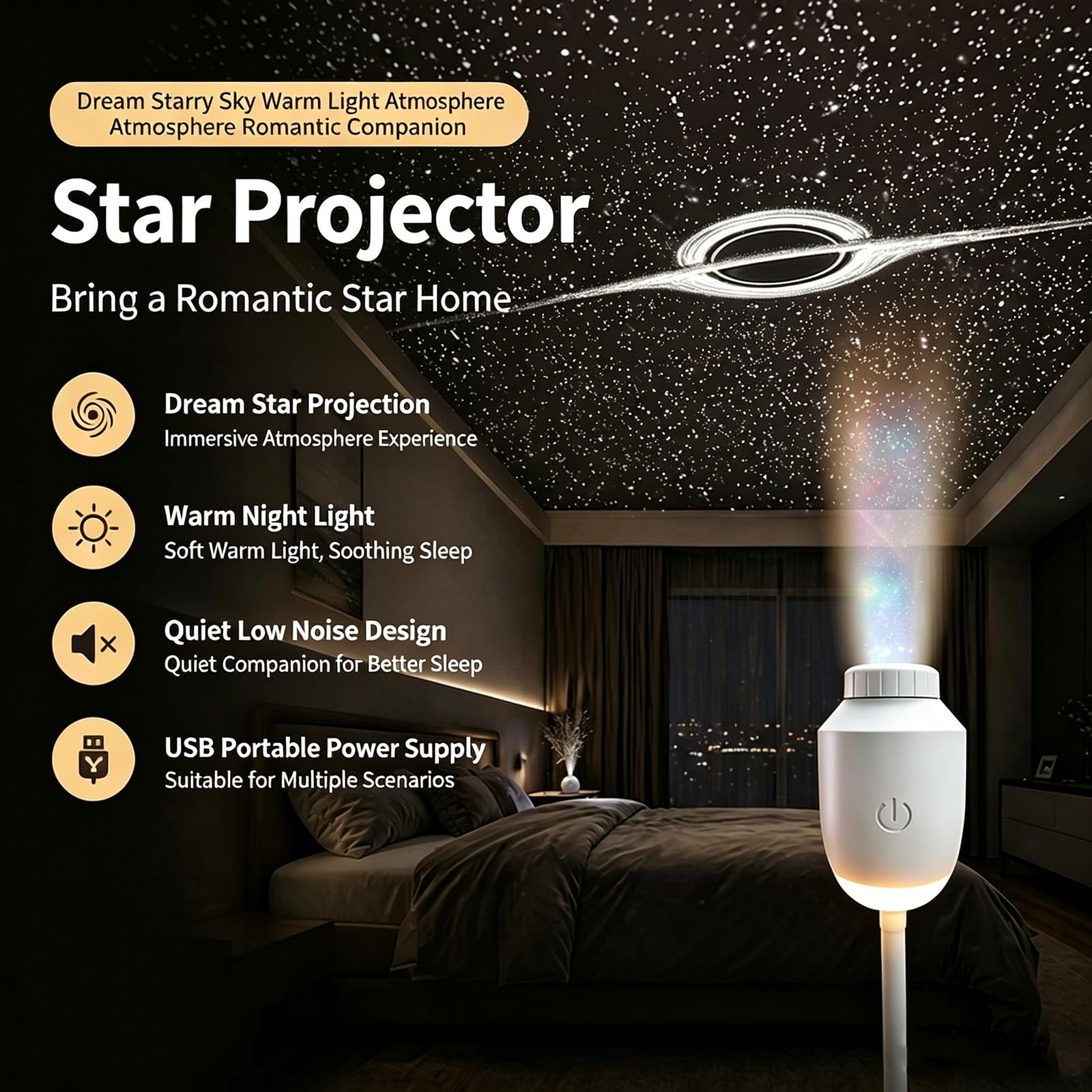 Proiettore Galaxy 2 in 1 Luce notturna