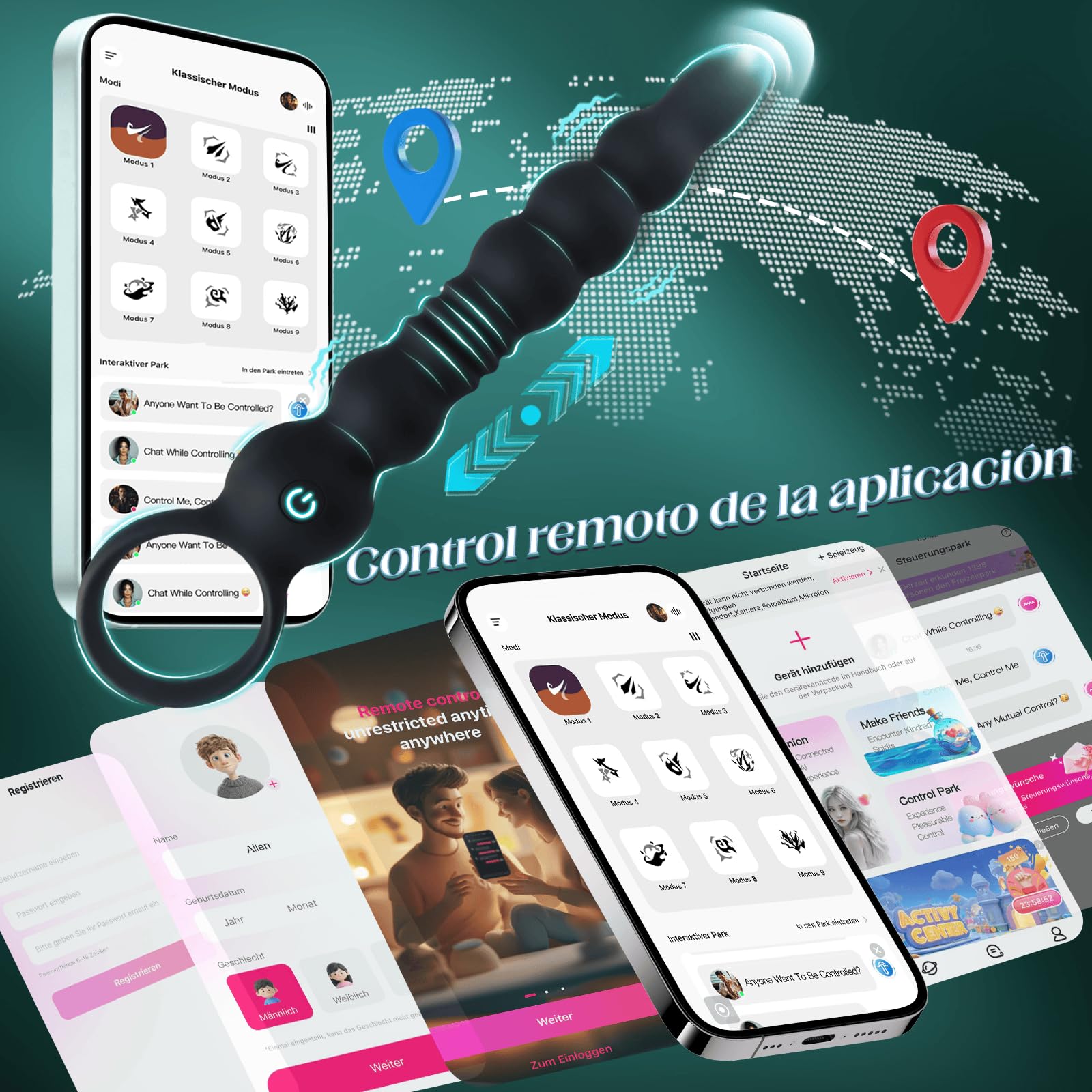 Plug Anal Vibradores, Bolas Anales Plug Estimulador de Próstata Hombre | Hombre Vibrador Anal, Masajeador de Próstata Juguete Eróticos para Pareja Punto G Vibradorador, Mujer Anales Vibradorador