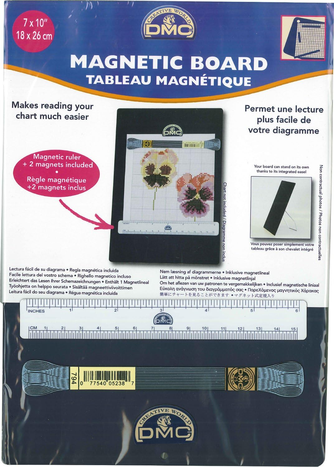 DMC Board Small, Metal, White, 18 x26 cm Amazon.co.uk Home