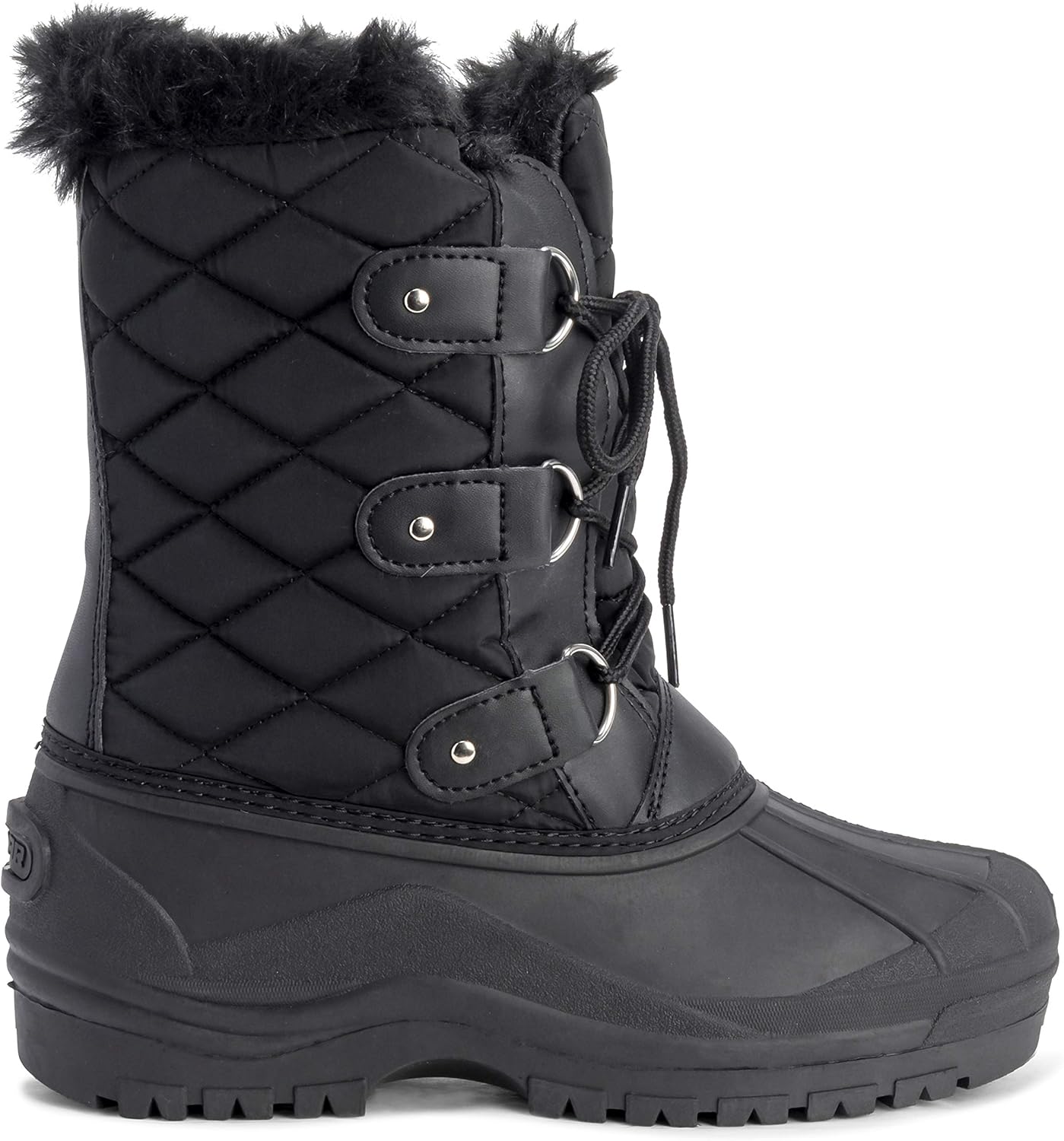 POLAR Womens Mid Calf Mountain Walking Tactical Waterproof Boots
