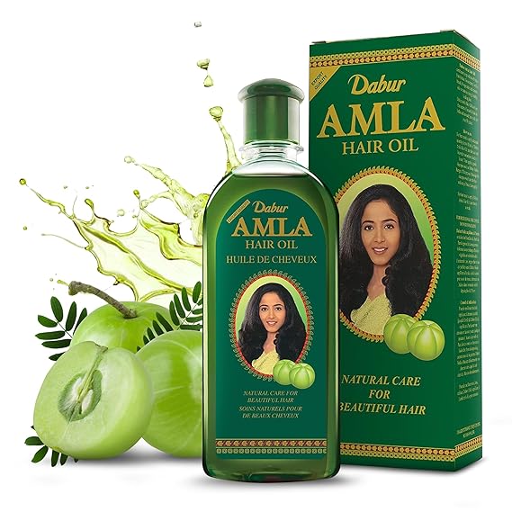 Dabur Amla Hair Oil Nourishing Herbal Oil with Pure Amla and Botanical Extracts for Healthy, Moisturized Scalp, Strong, Shiny Hair Ayurvedic Strengthen Roots for Men & Women 300 ml