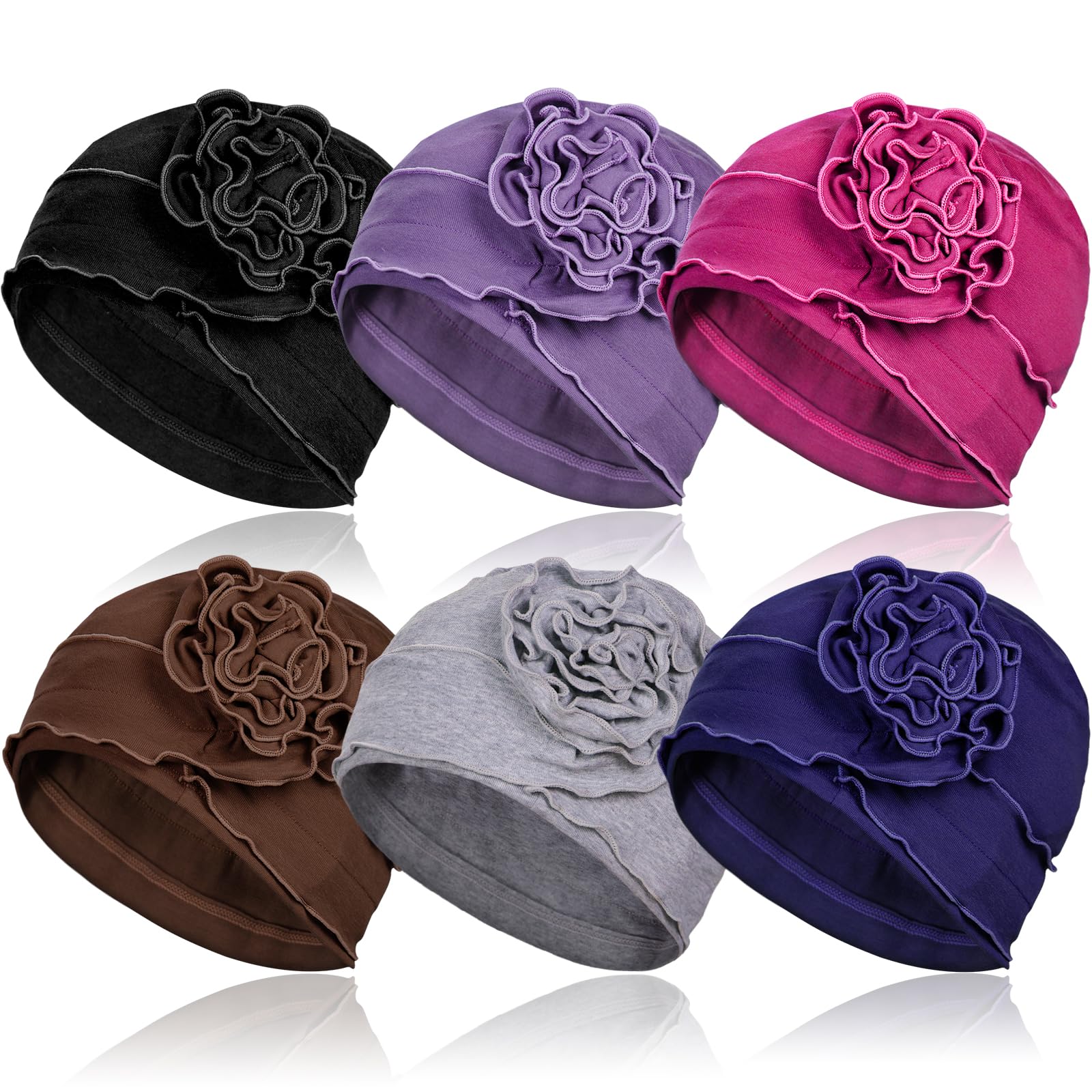 AIPESL 6 Pieces Cotton Chemo Turban