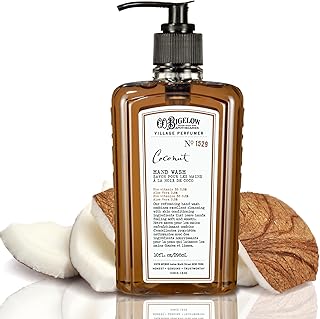 C.O. Bigelow Coconut Hand Wash, Village Perfumer Liquid Hand Soap with Aloe Vera & B5, 10 Fl Oz