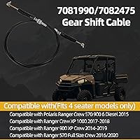 Vista 2 de Cable de cambio de marchas 7081990/7082475 Compatible con Polaris Ranger 900 Crew, Cable de palanca de control de transmisión automática Compatible