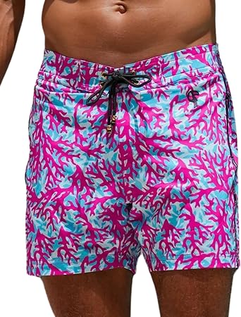 Tucann Mens Trunks 5" Compression Liner Quick Dry Zipper Pocket Chlorine | Resistan 4 Way Stretch Swim Shorts for Men