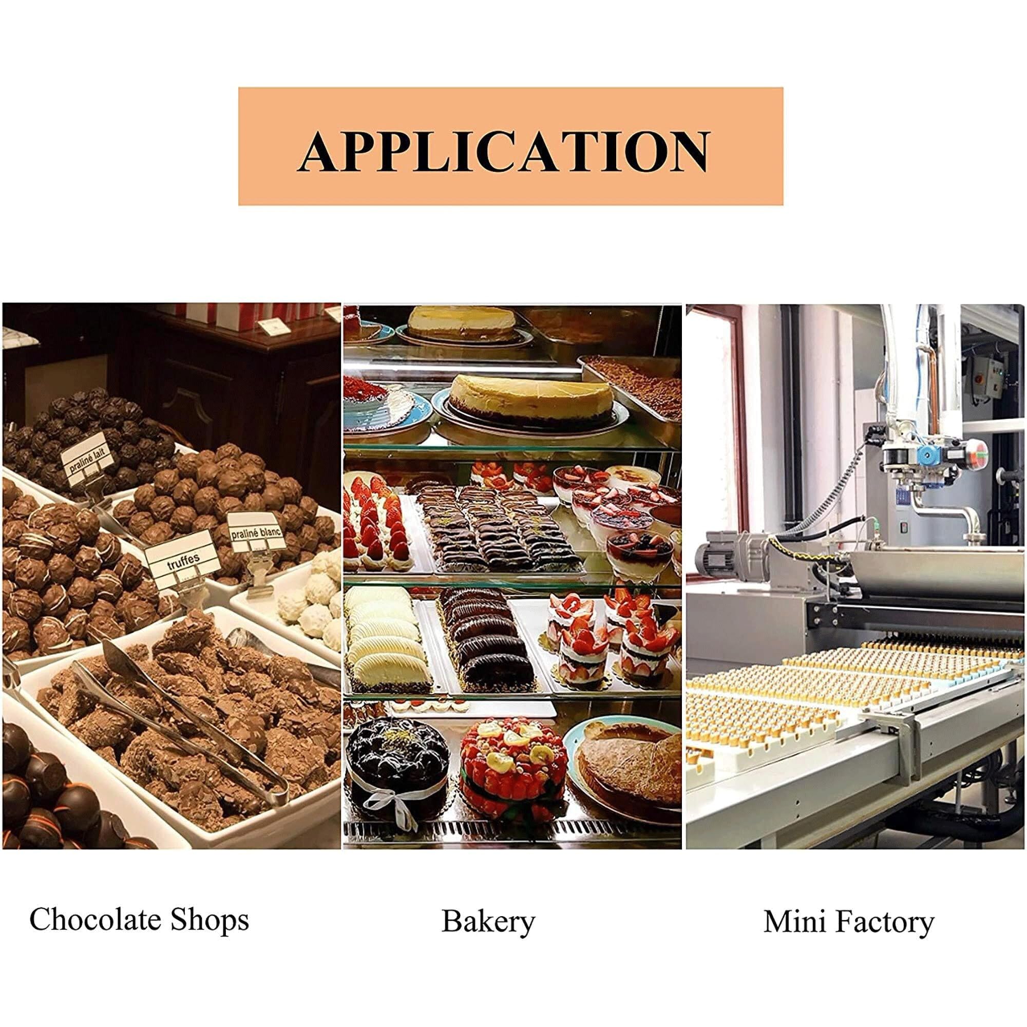Machine de trempe au chocolat 1000 W – Pot de fusion électrique avec contrôle automatique de la température 0 ℃ ~ 90 ℃ pour la fusion et le chauffage professionnels du chocolat
