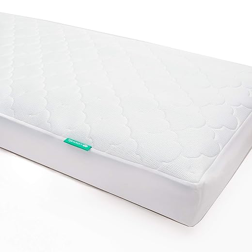 Newton Baby Waterproof Crib Mattress Pad | 100% Breathable Quilted Layer for Comfort & Universal Fitted Skirt for Secure Fit | Machine Washable | Crib Mattress Protector Pad Waterproof, 1 Pack