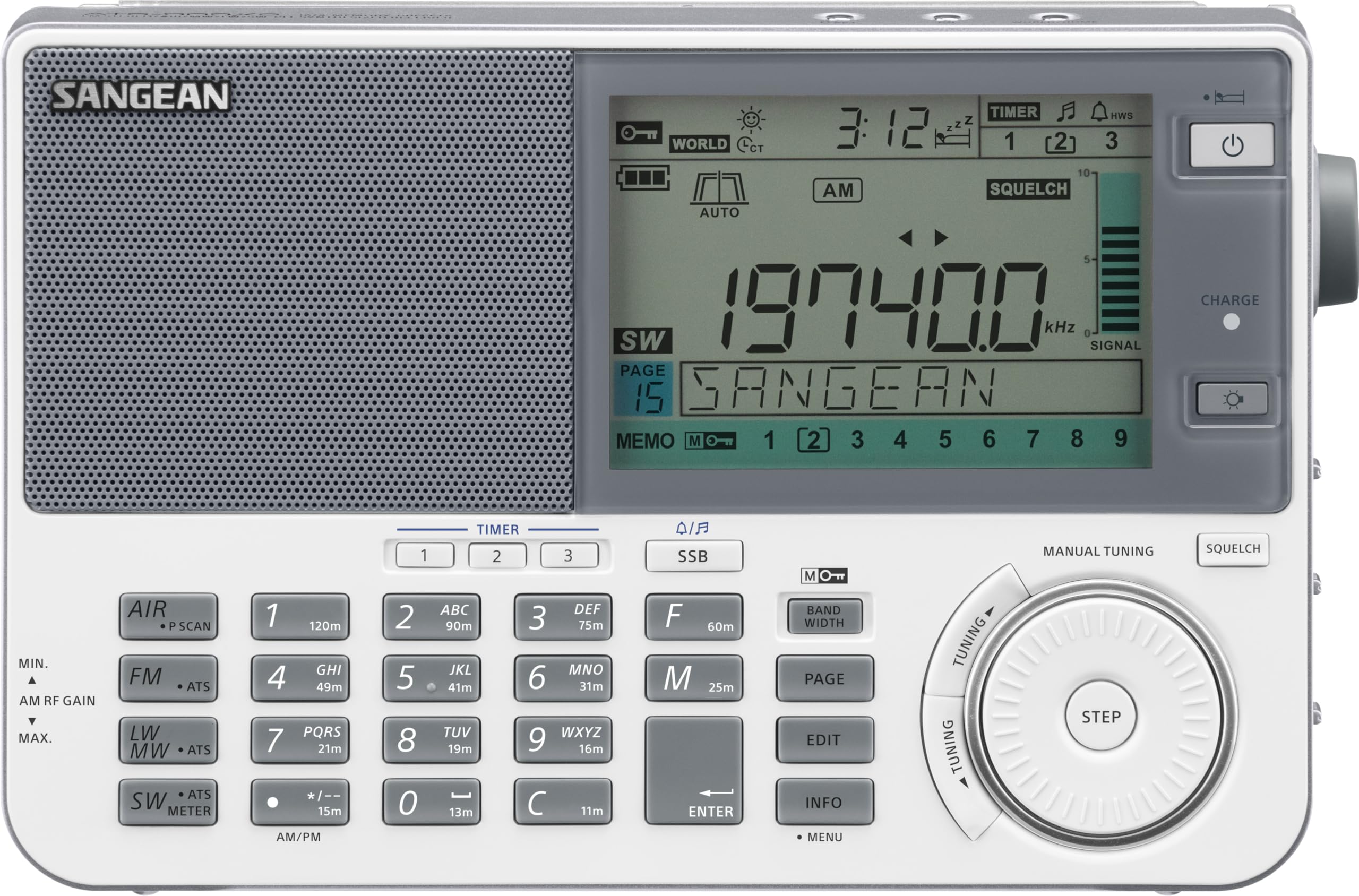 Sangean Récepteur Mondial ATS-909 X2 Blanc 1109-00033-WS