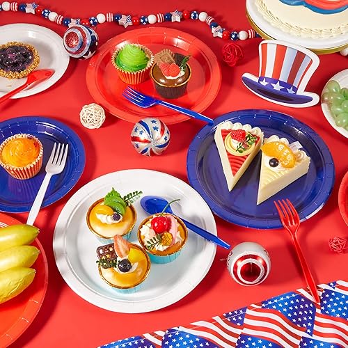 Miniatura 4 de Juego de 180 platos de papel para Acción de Gracias, Navidad, otoño e invierno, para 60 invitados, juego de cubiertos desechables, platos redondos