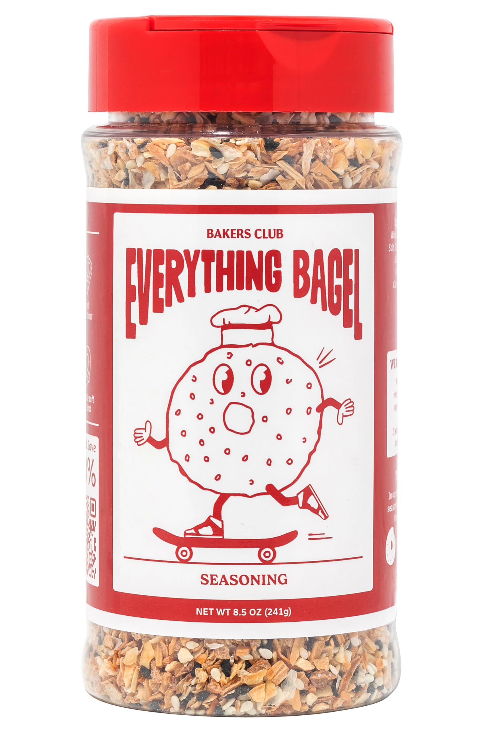 Bakers Club 8.5oz Everything Bagel Seasoning Blend - Authentic New York Style Spices for Bagels, Avocado Toast, Eggs, Pretzels, Popcorn, Hummus & More