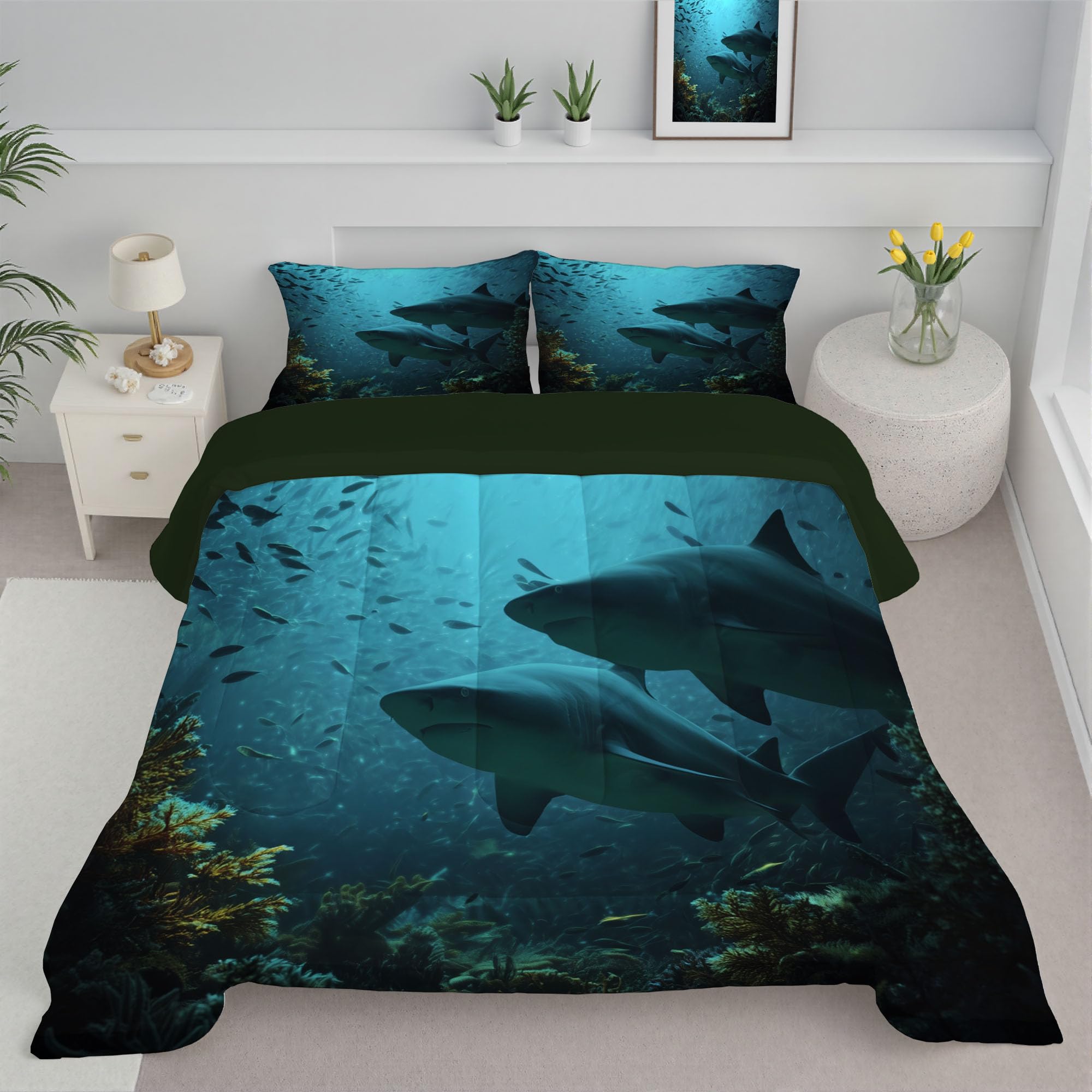 Juego de ropa de cama paisaje animal con acabados de alta suavidad y confort