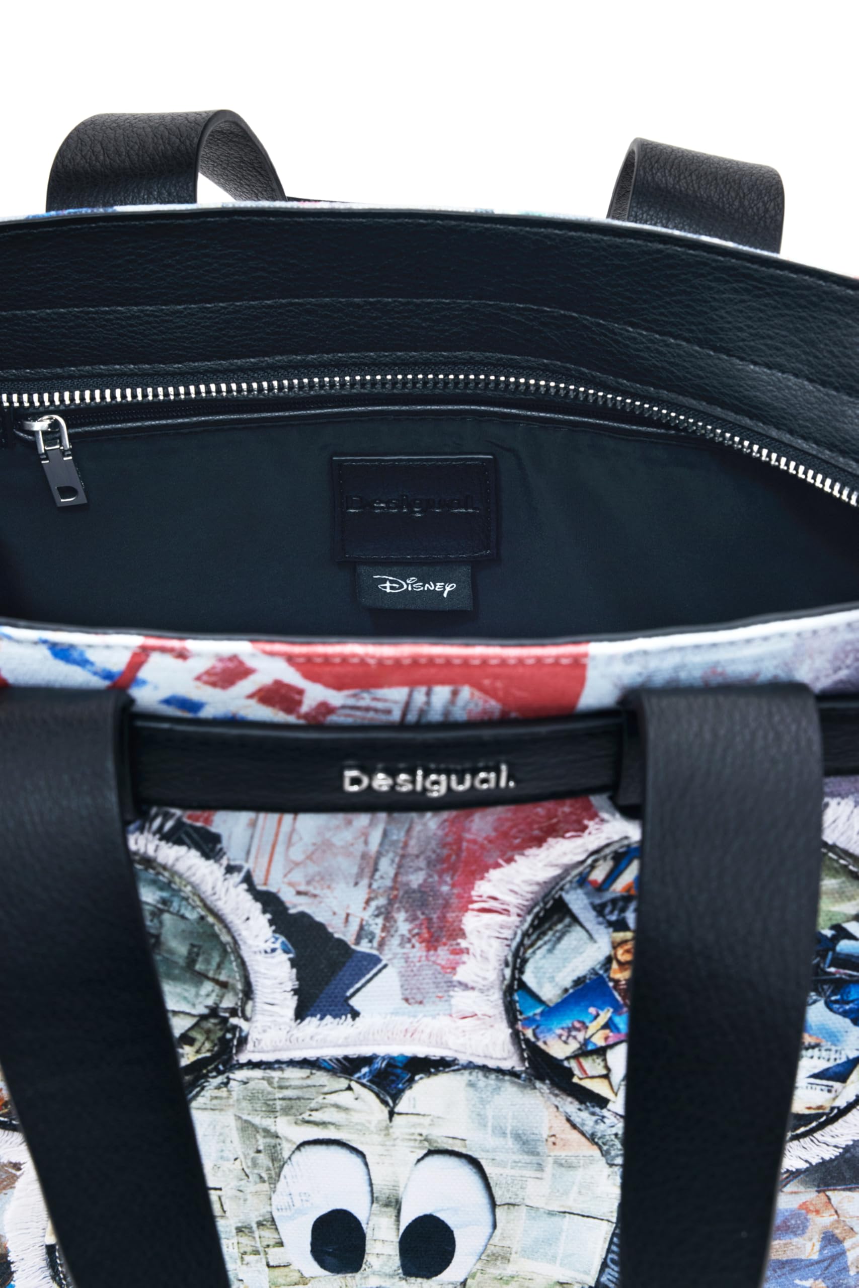Desigual Schultertasche Umhängetasche Mickey Collage Hobart Shoulder Bag Tutti Fruti bunt