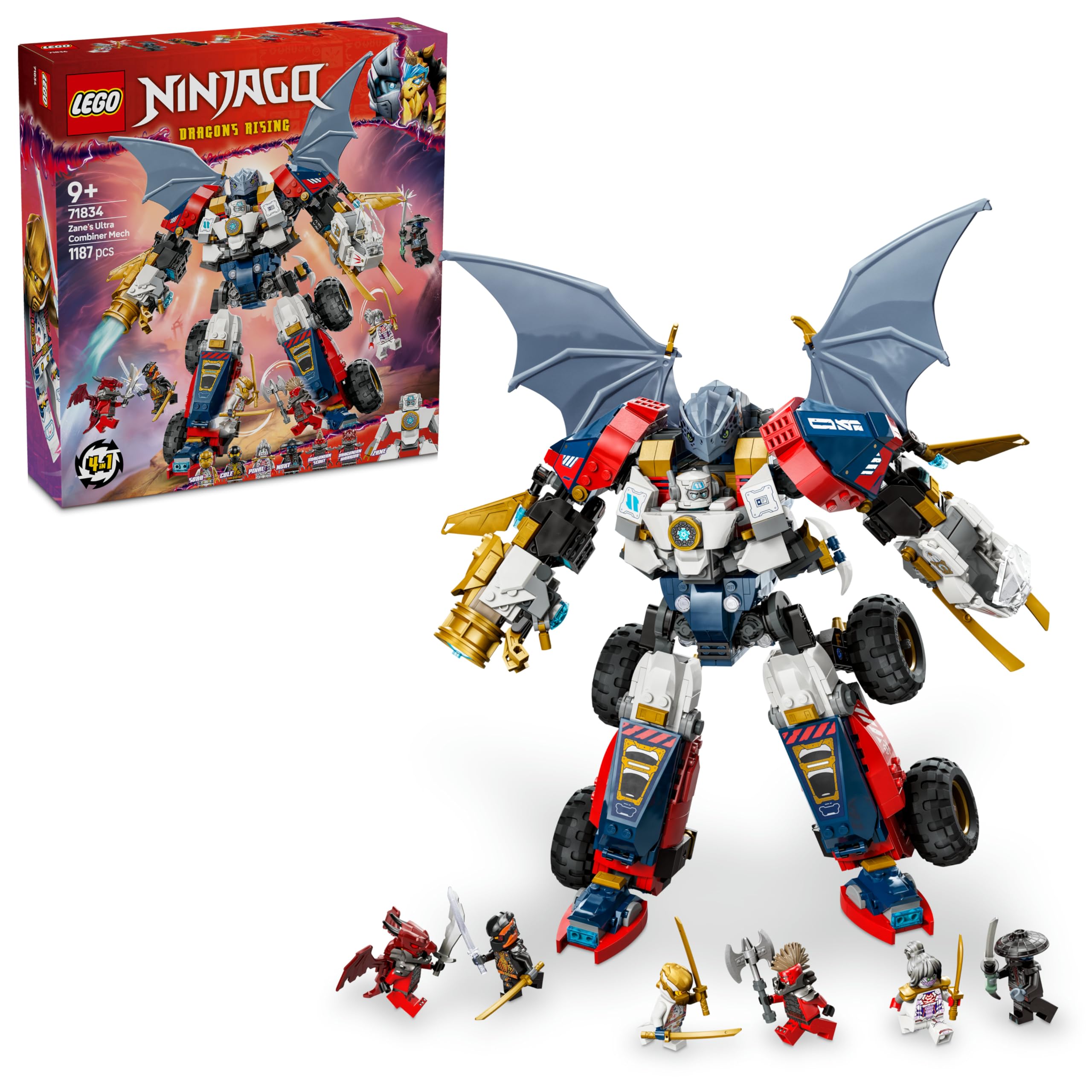 LEGO NINJAGO Zane'in Ultra Kombo Mech'i 71834-9 Yaş ve Üzeri
