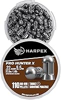 Vista 2 de Harpex Pro Hunter X .22 Cal Airgun Pellets – 22.8 Grain Domed Design – Balanced Accuracy & Power – Premium Lead Pellets for Target Shooting