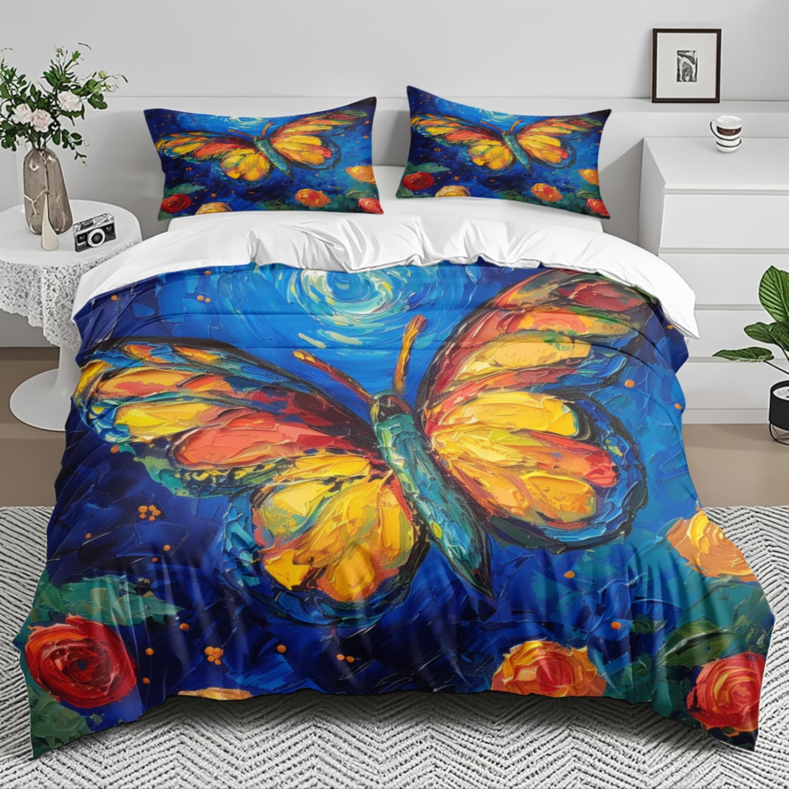 Housse couette 260x240 en microfibre durable haute densité avec zip