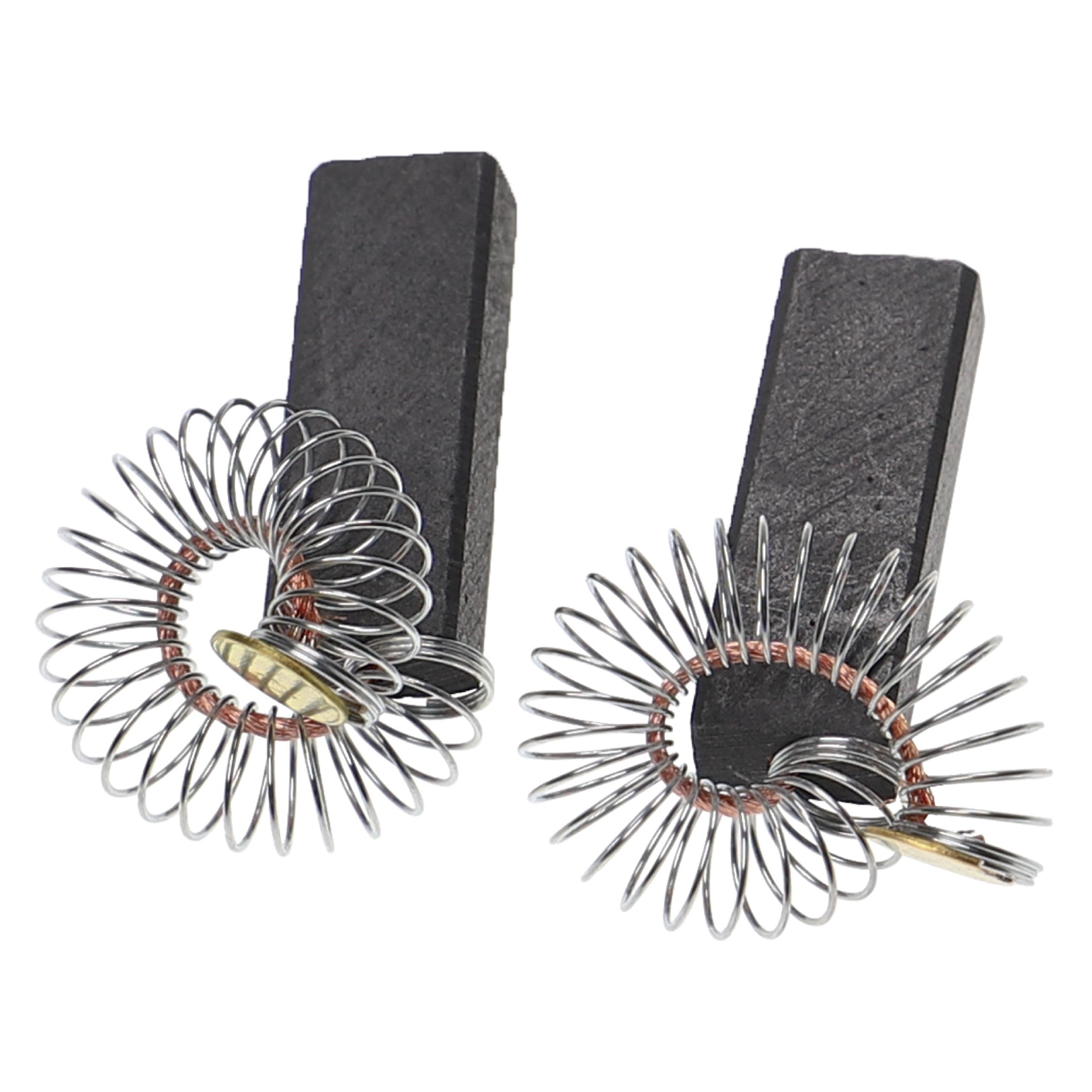 vhbw 2x balais charbon 28 x 9,8 x 6 mm compatible avec Spit D88E, D90 outil électrique, fraiseuse à rainure + ressort