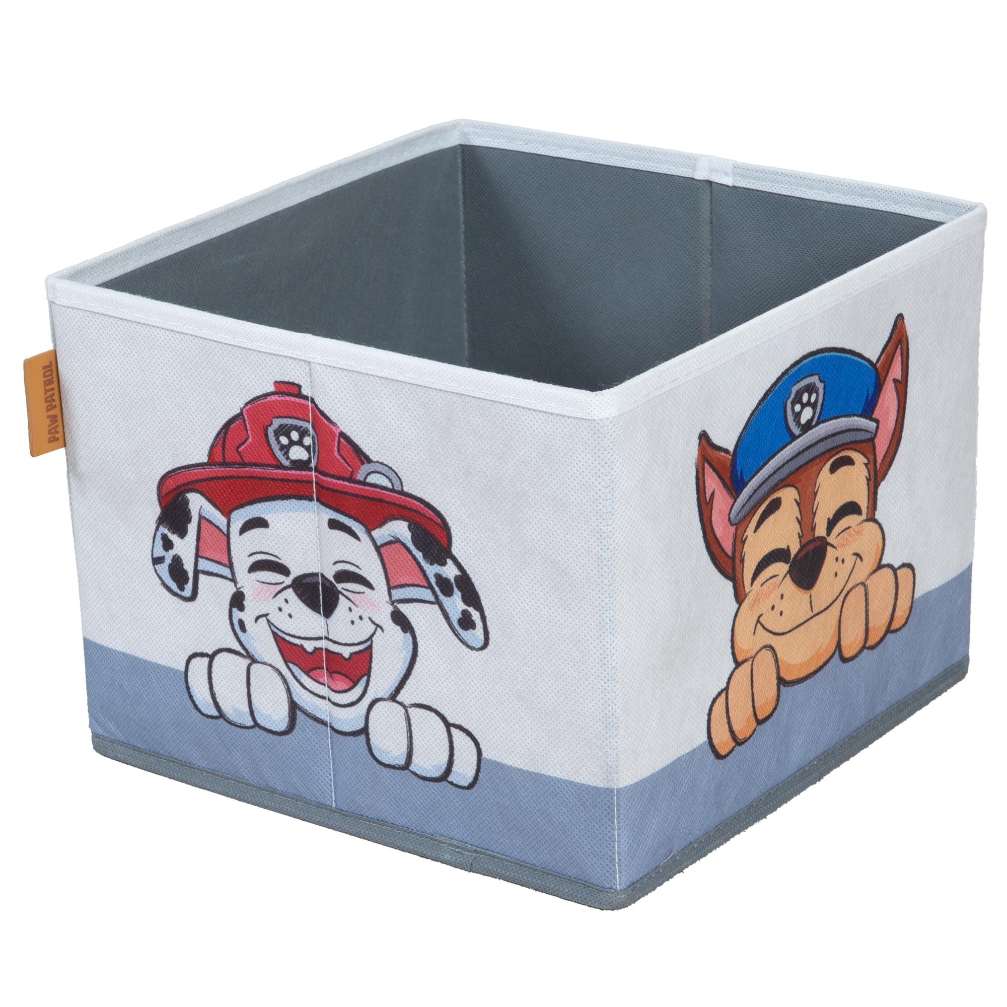 Paw Patrol Klappbare Sitzbank mit 2 Aufbewahrungsboxen, umbaubar zum Kindertisch, Holz grau/blau ab 18 Monaten