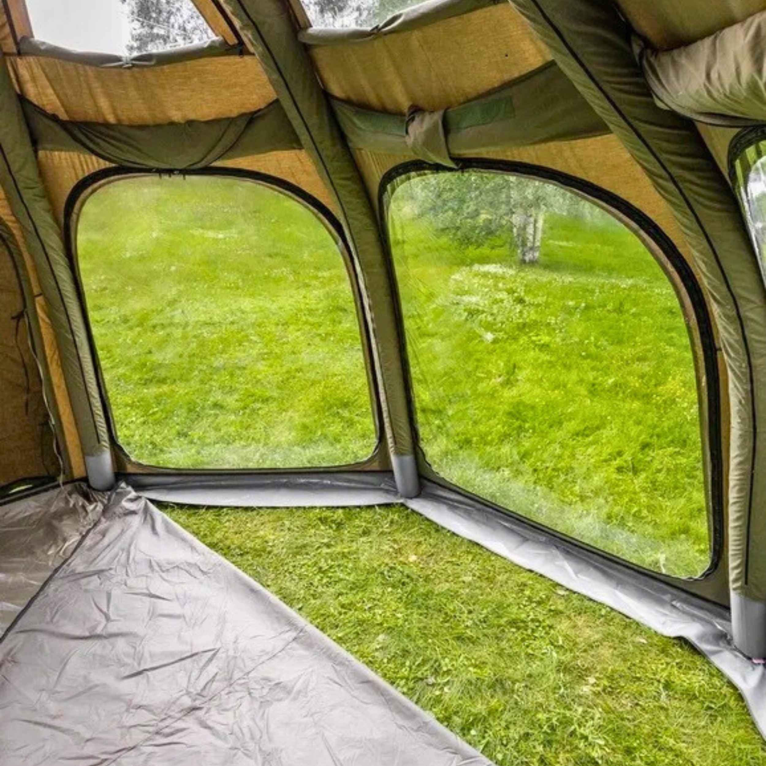 Coody Aurora Dome Inflatable Canvas Camping Tent for 2–4 People