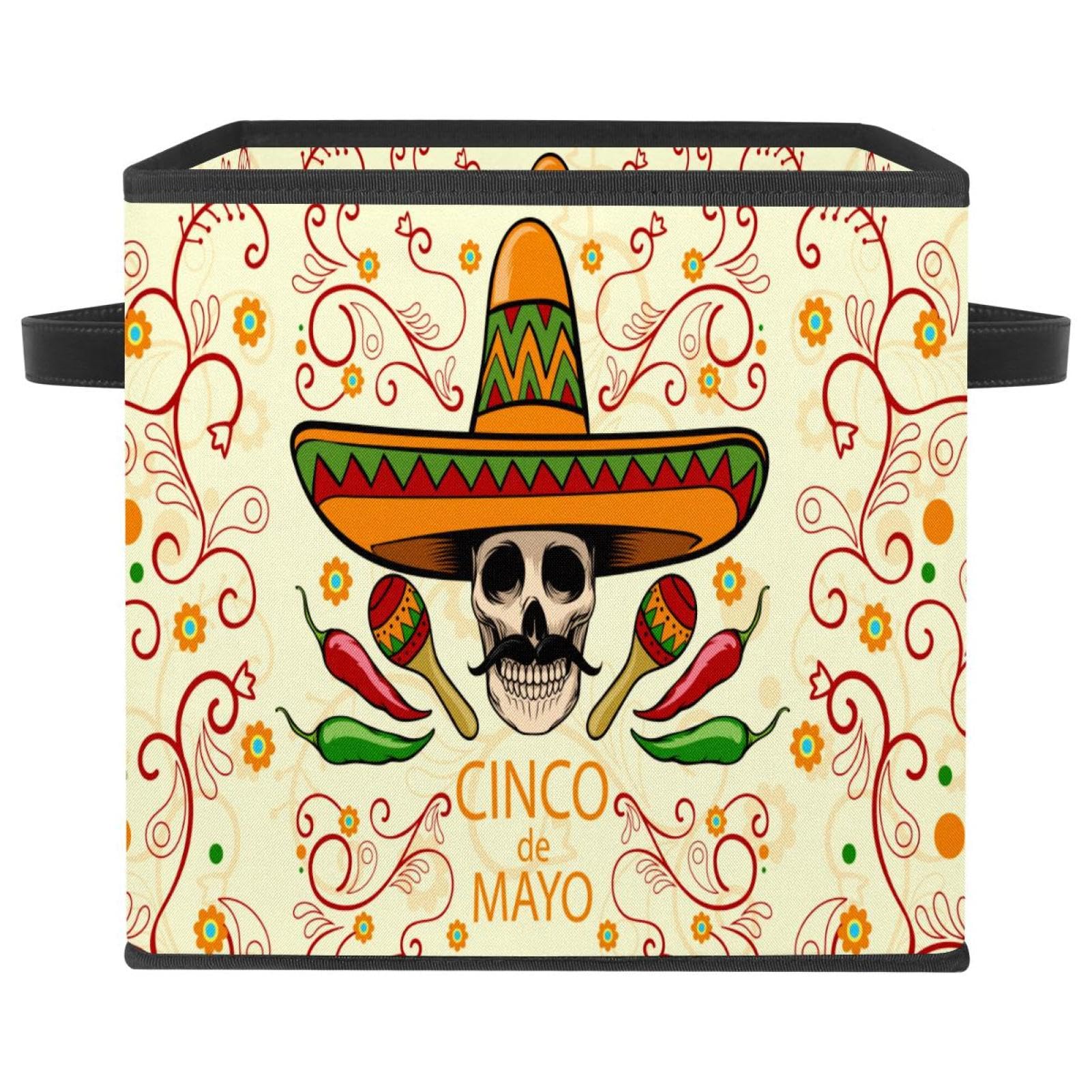 Boîte de rangement Sugar Skull pour organiser la chambre d'enfant et le placard avec style