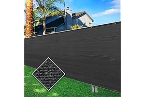 6ftx50ft Privacy Fence with Heavy Duty Mesh Fabric for Ultimate Privacy
