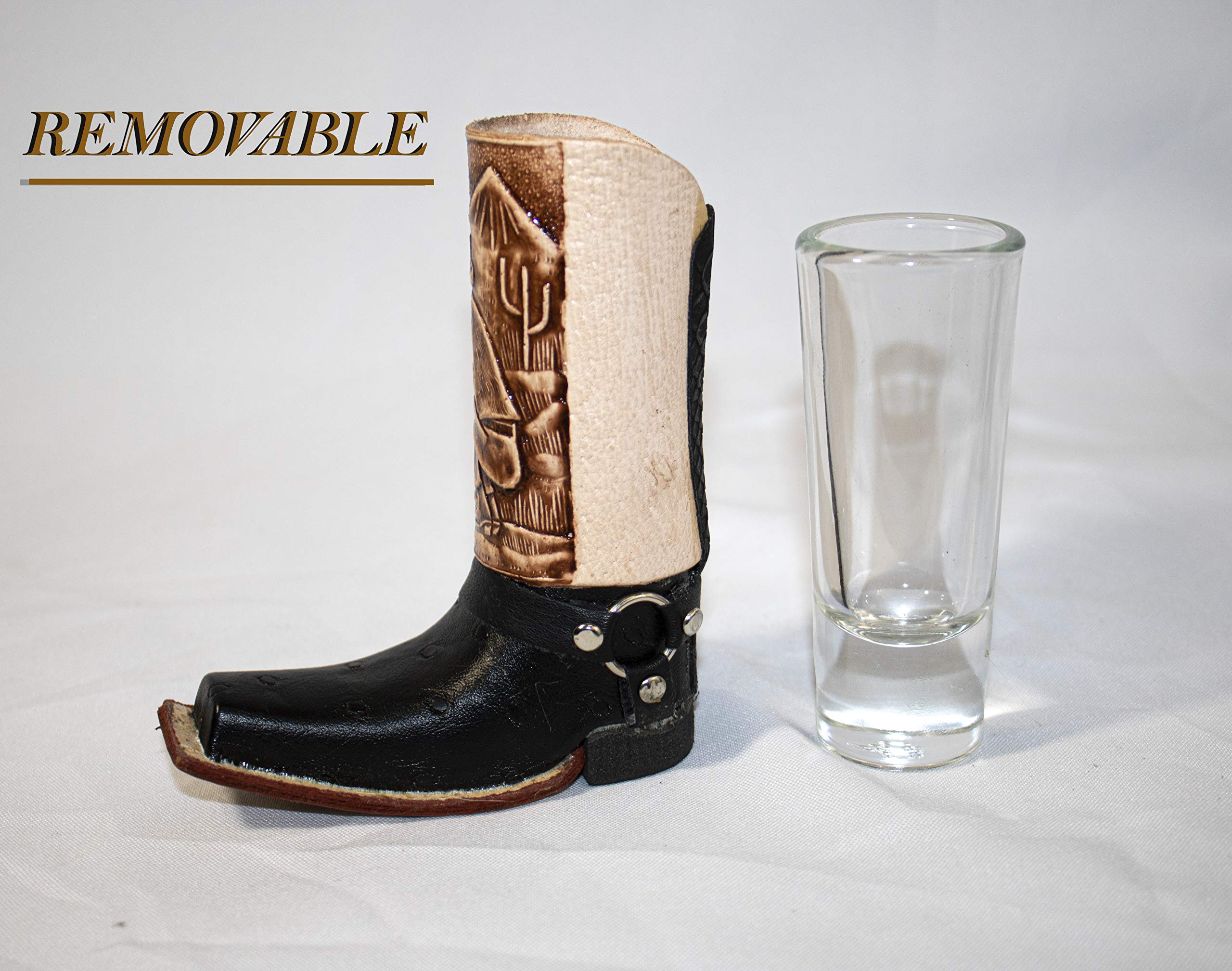 Lot De 5 Verres à Shot En Plastique Rigide Avec Mini Chapeau De Cowgirl Et Bottes De Cowboy - Rose