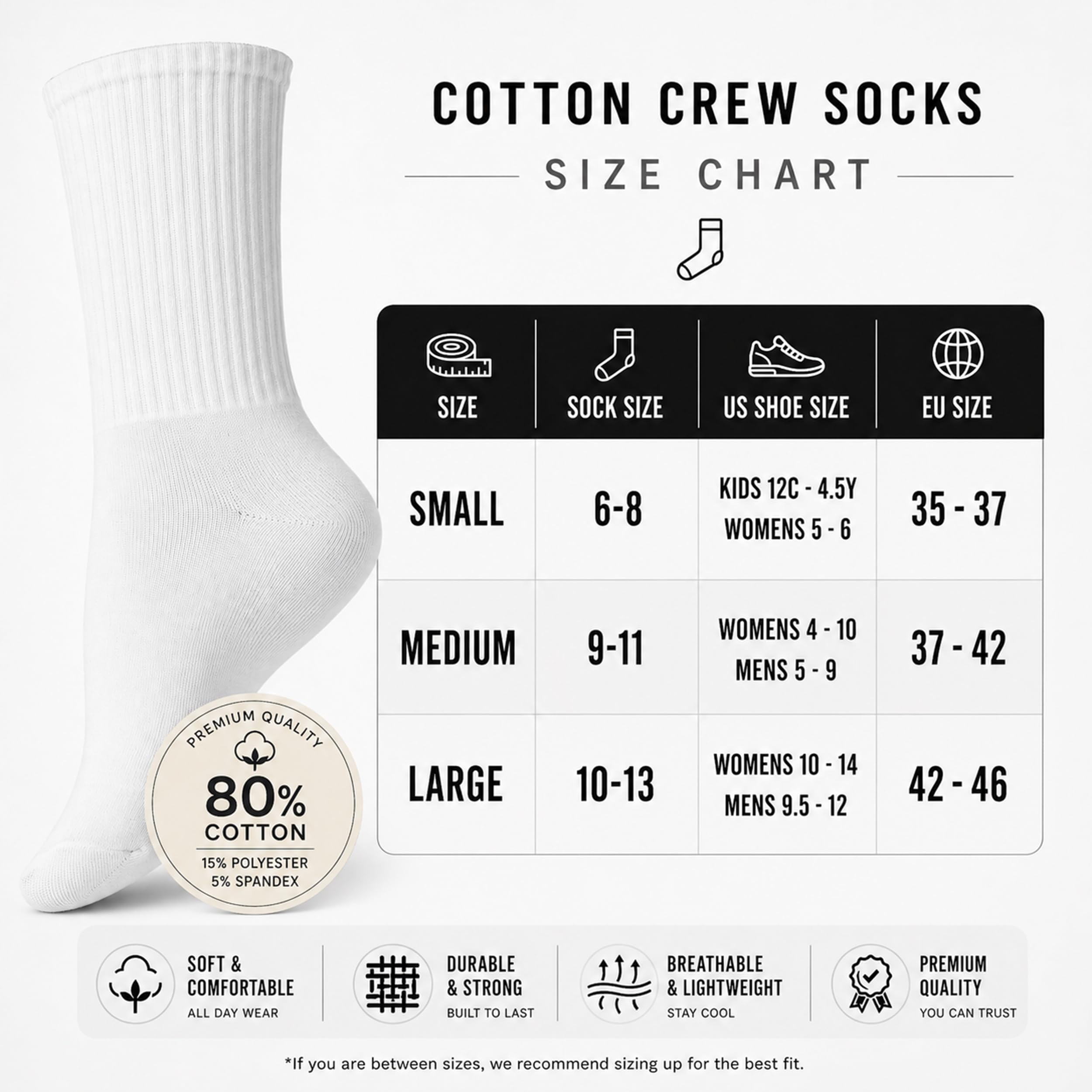 Winterlace 24 Cotton Crew Socks Calcetines para mujer y hombre, diseño de proyecto artístico, paquete económico básico Hombre (Pack de 24)