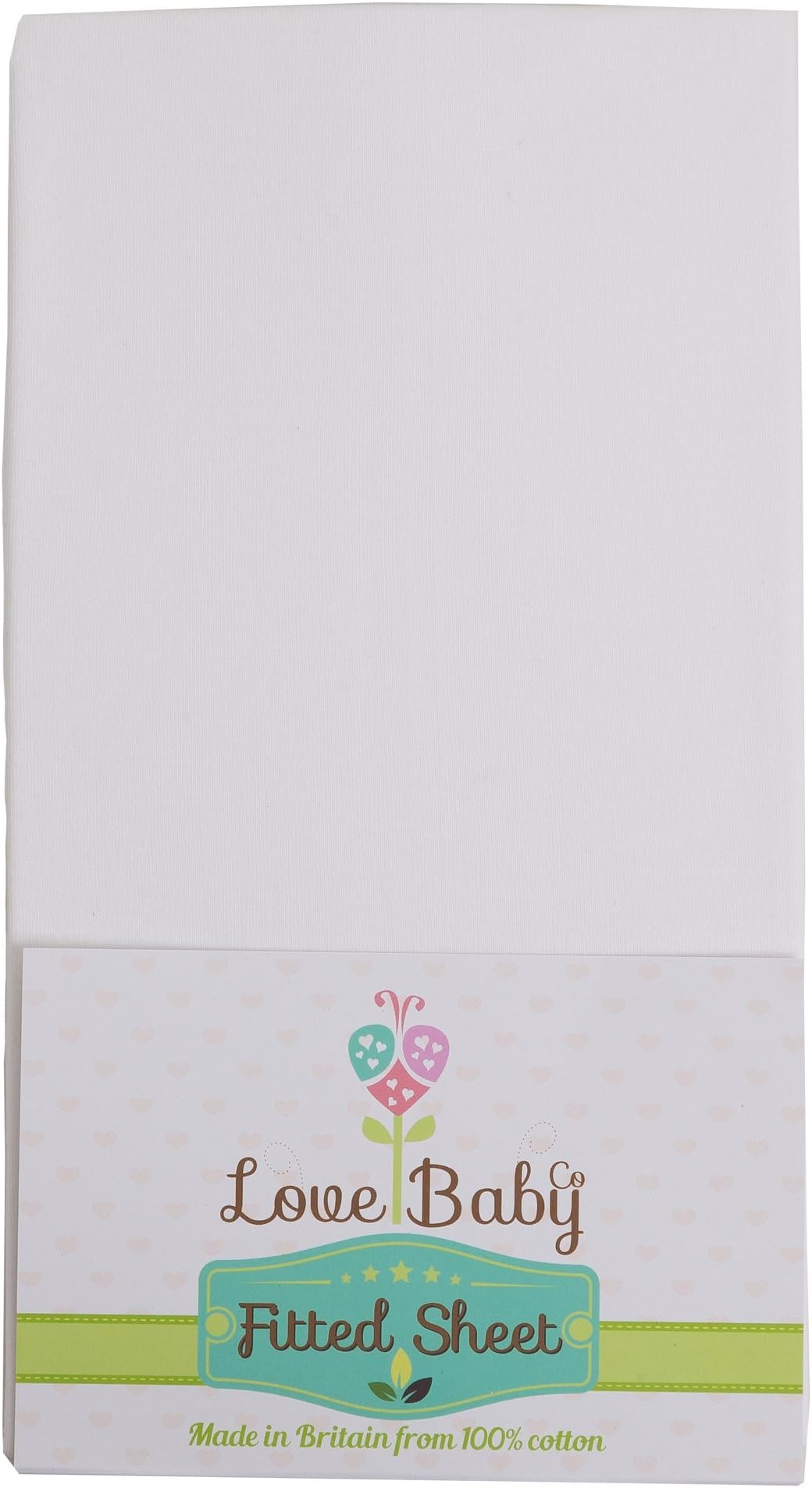 Premium soft white cotton cot sheet made to fit the Babylo Cozi Sleeper