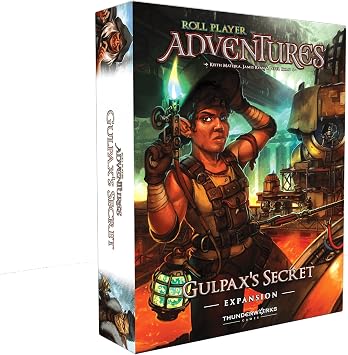 Roll Player Adventures Gulpaxs Secret Expansion | an exciting new Full Campaign | Explore new Locations, Battle new Foes! | Age 14+, 1-4 Players, 90-150 Min by Thunderworks Games