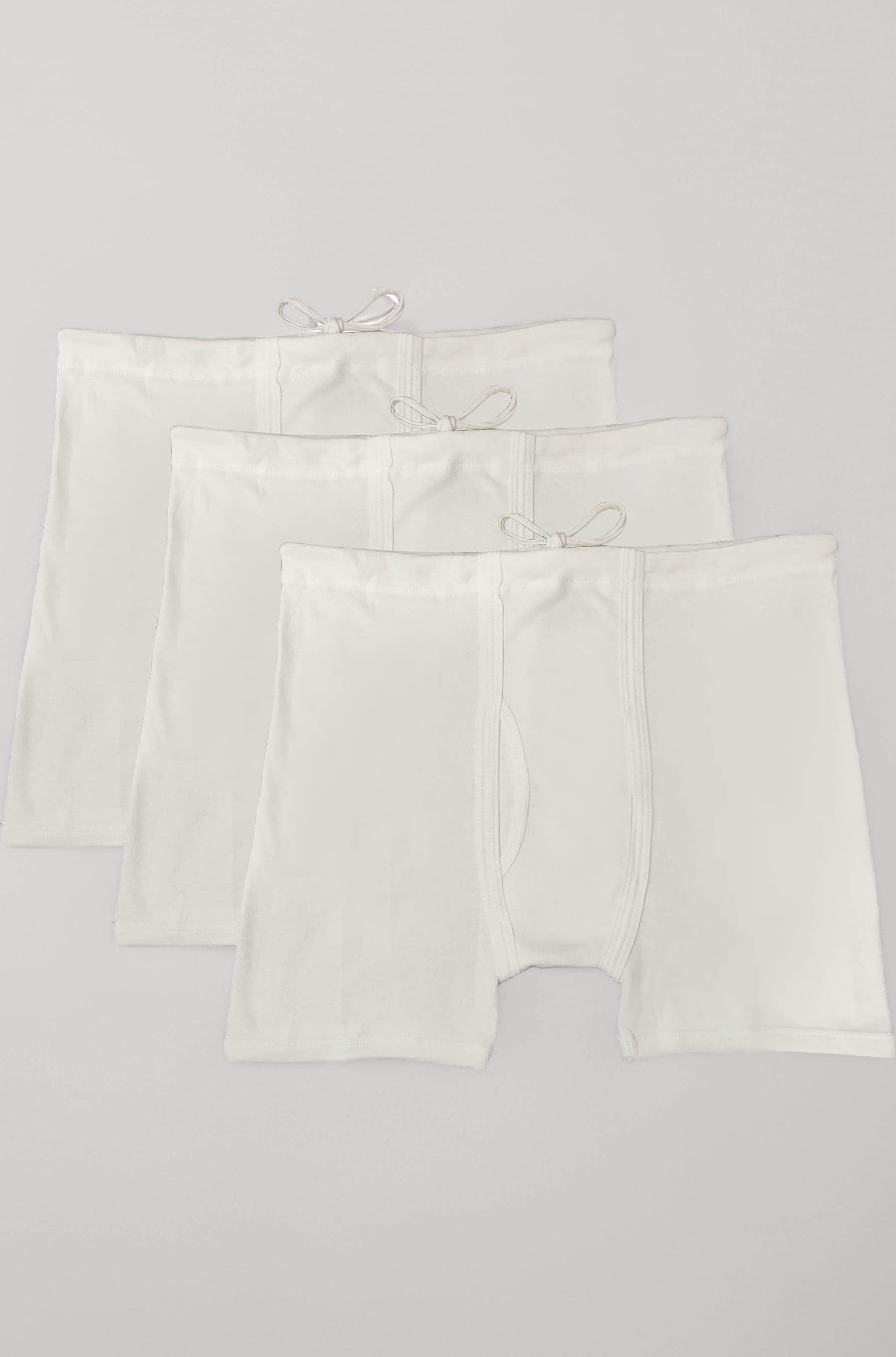 Men's White Interlock Cotton Underwear/Trunk with Strings (Nada Underwear)