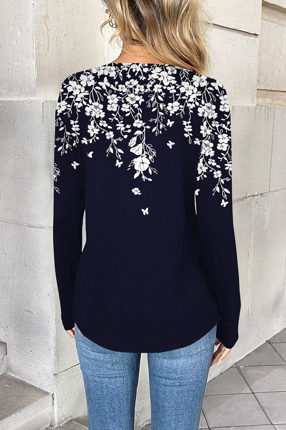 Zeagoo Women Long Sleeve Tops Dressy Casual V Neck Tshirts Basics Tee 2025 Fall Trendy Clothes S-2XL - Image 4