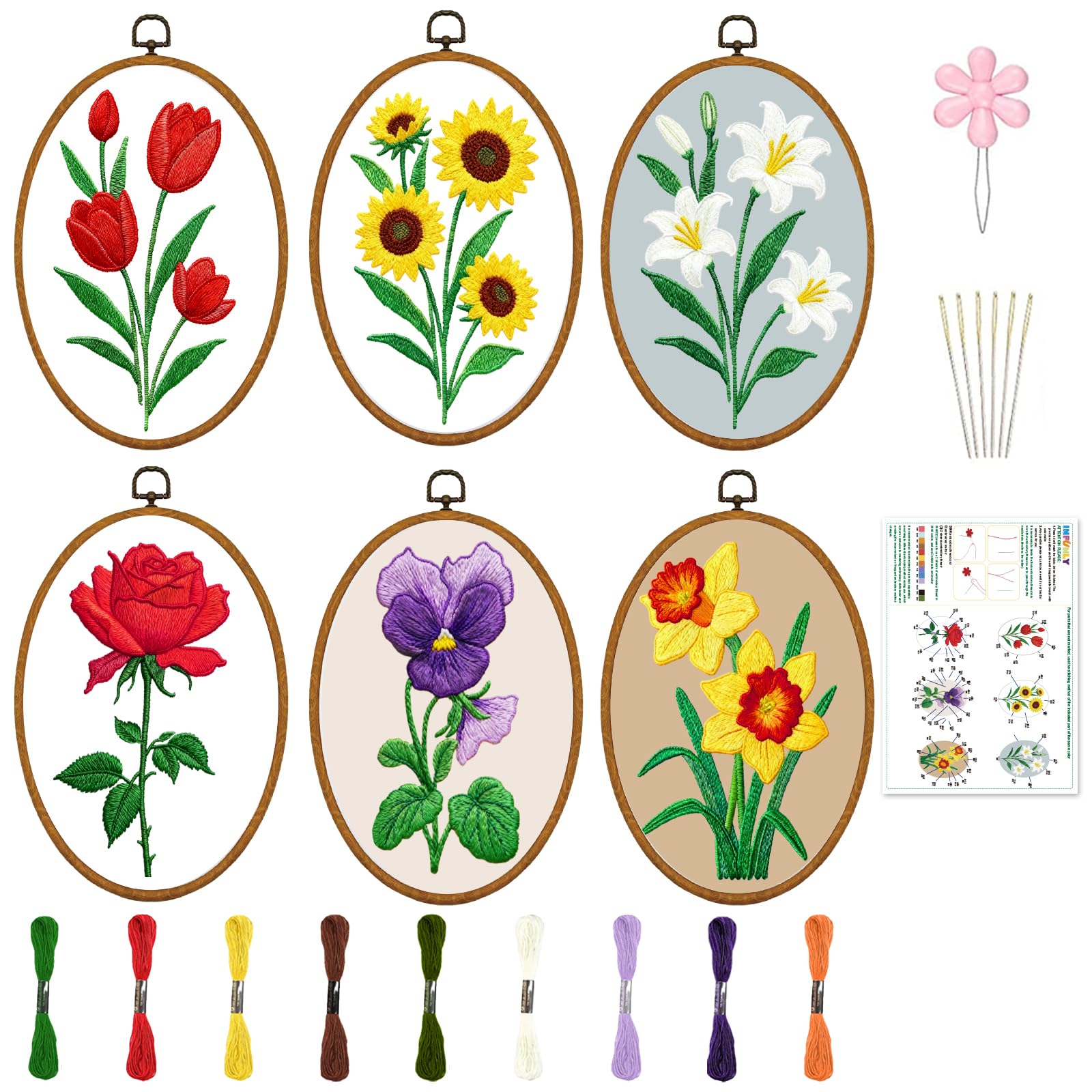 Astronaut Embroidery Kits - Beginner DIY Craft Sets -11