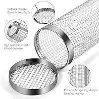 Vista 3 de Cesta para parrilla, 2 unidades, cesta para parrilla de barbacoa, cesta rodante, accesorios de parrilla para parrilla al aire libre, cestas