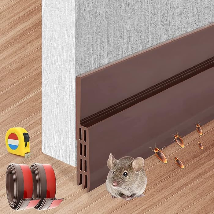 Buy 2 Packs Door Draught Excluder, Door Bottom Seal Weather Stripping