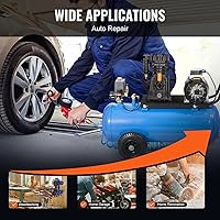 Vista 7 de VEVOR Cabezal de bomba de compresor de aire, 3HP 5.8CFM @ 90PSI, cabezal de bomba de pistón de compresor de aire lubricado con aceite de doble