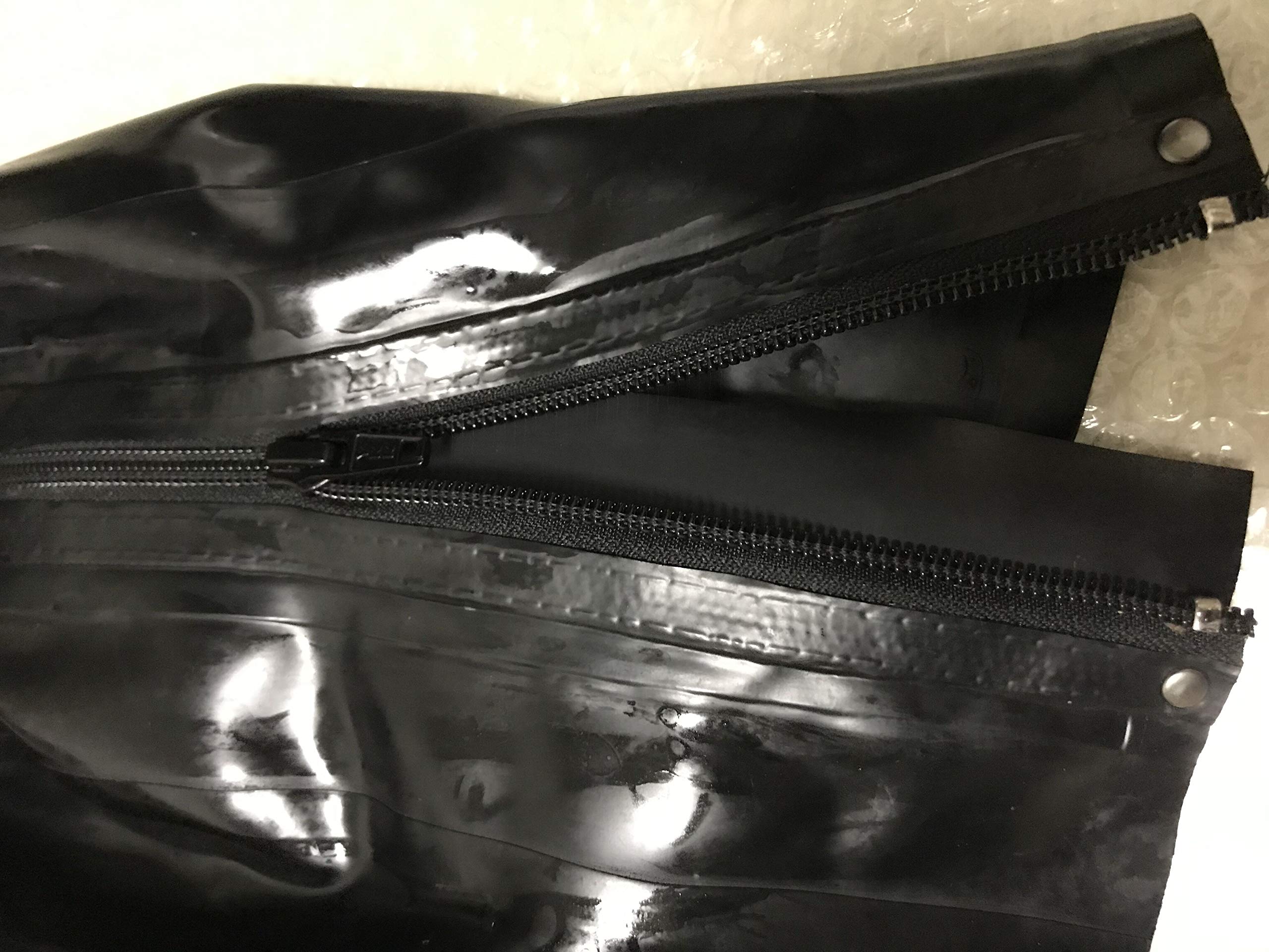 MFMYEE Masque en latex avec yeux micro-perforés, couvre-chef cosplay SM, masque d'Halloween. (M)