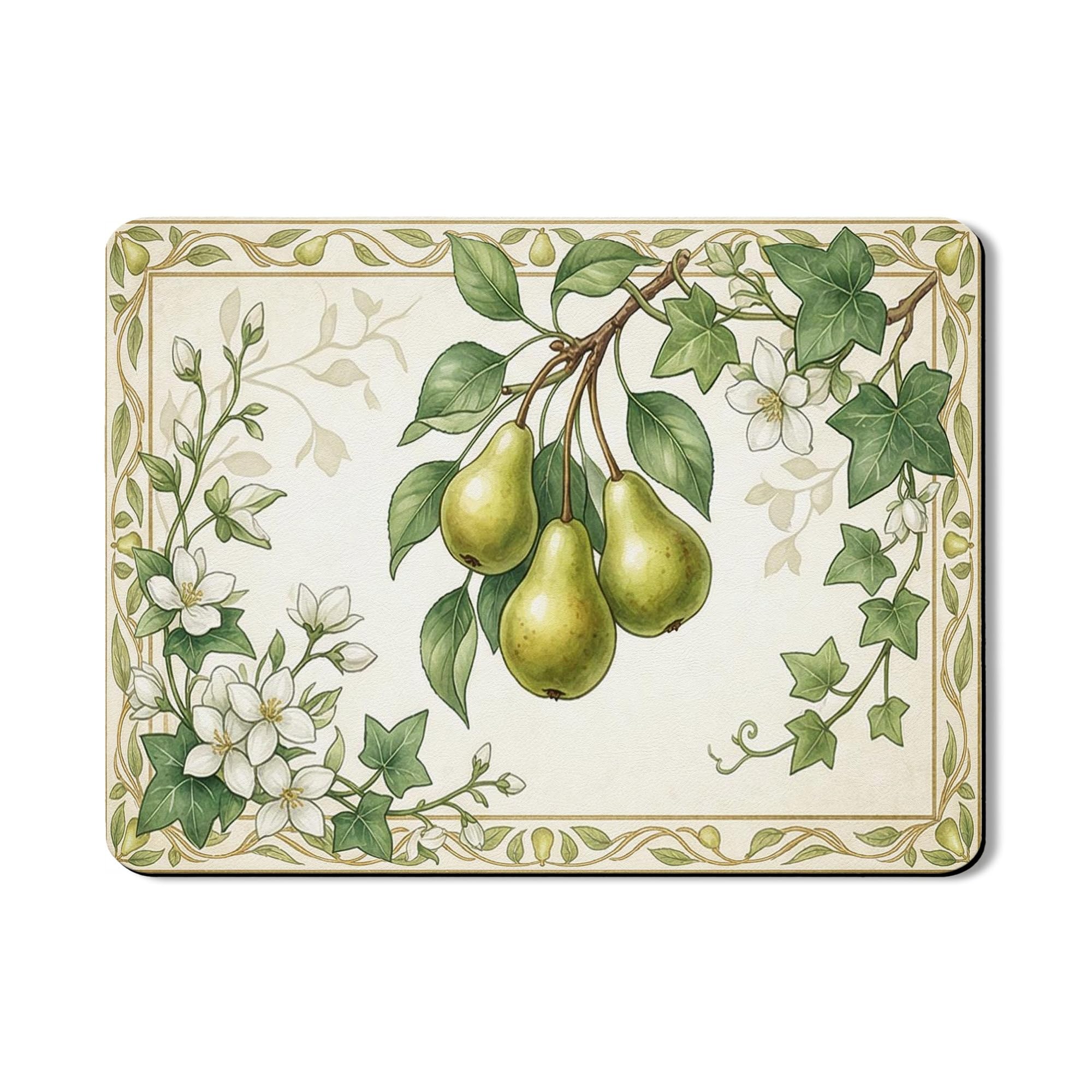 Tapis de séchage à vaisselle floral pour un comptoir de cuisine