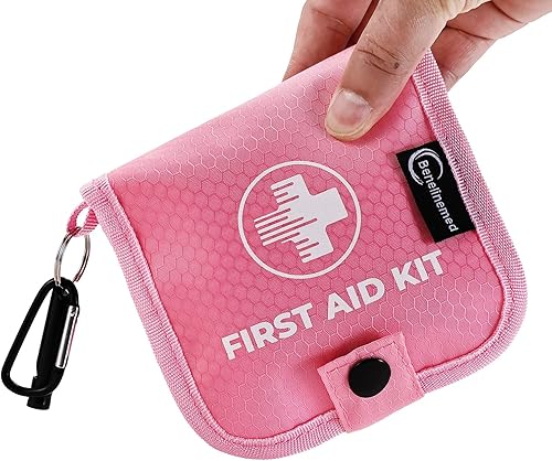 Mini botiquín de primeros auxilios  Kit médico de emergencia pequeño de 137 piezas para el hogar, coche, viajes, camping y actividades al aire libre