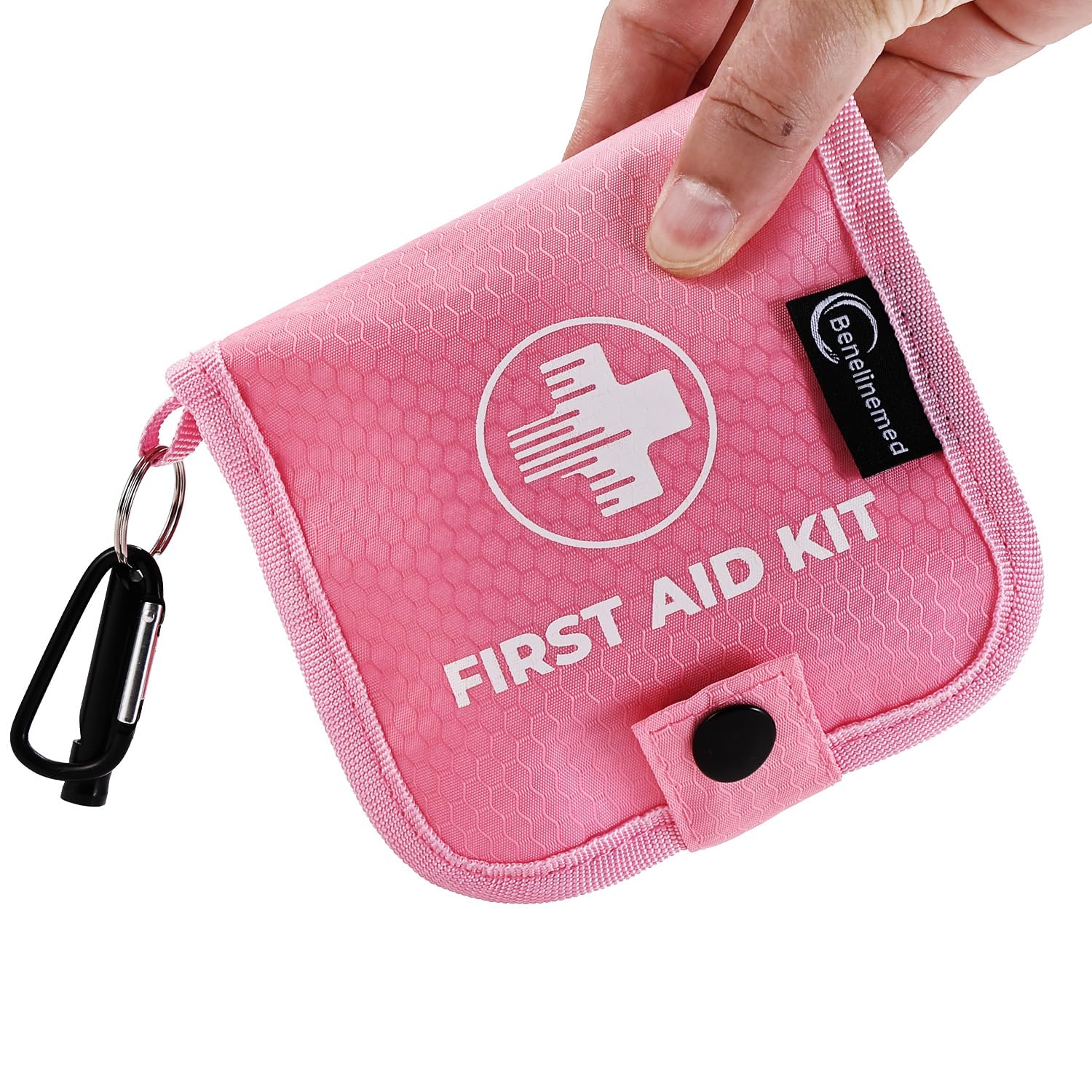 Mini First Aid Kit - 137 Piece Small Emergency Medical Kit for Home, Car, Travel, Camping & Outdoor Activities (Black)