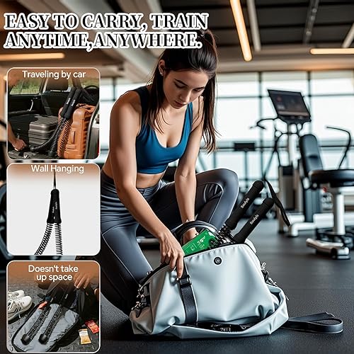 Miniatura 7 de Desata a la bestia Cuerdas de batalla inalámbricas Soulyis para gimnasio en casa, cuerda de entrenamiento inalámbrica, equipo de fitness para